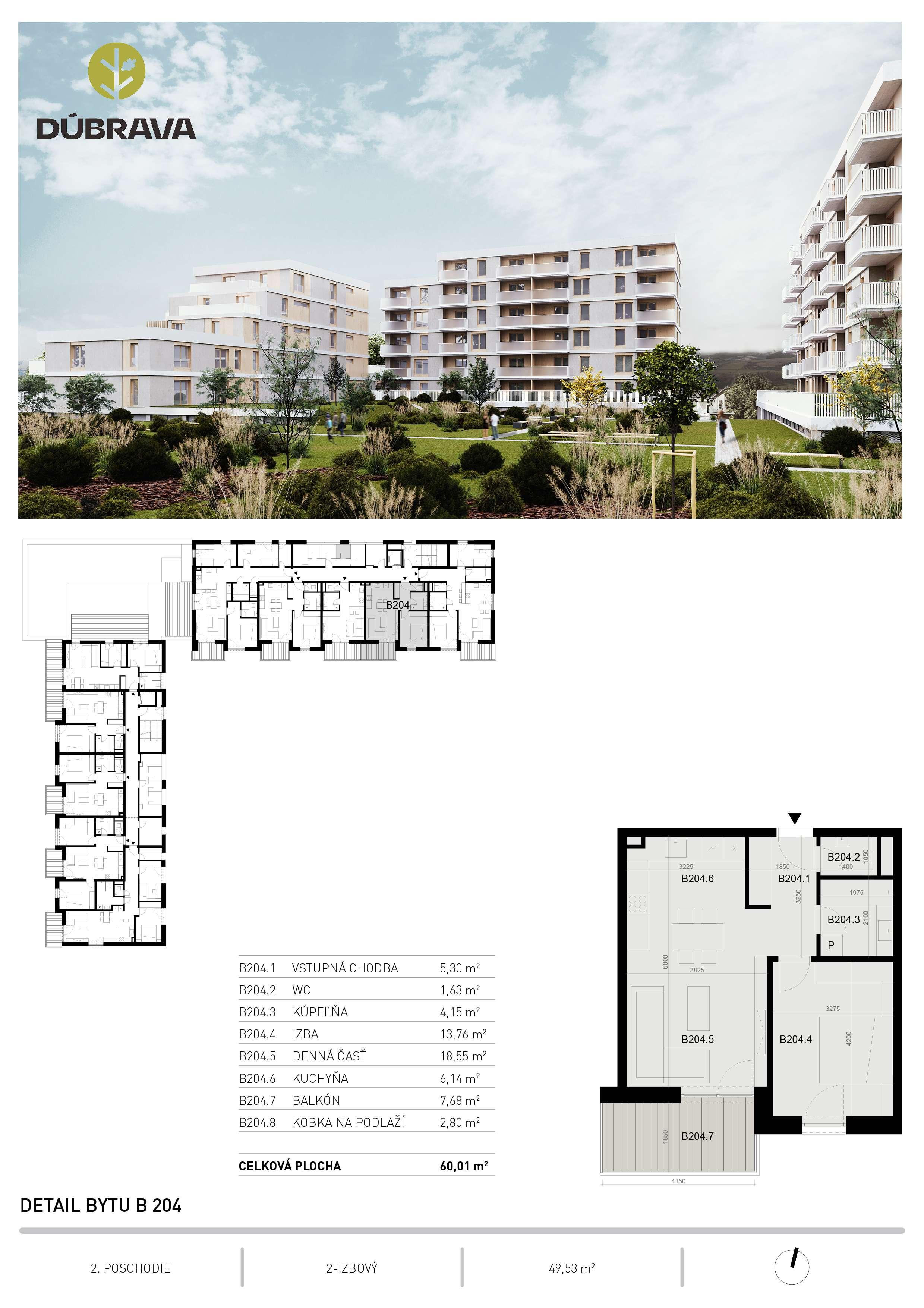 Dúbrava - B204 - Pôdorys