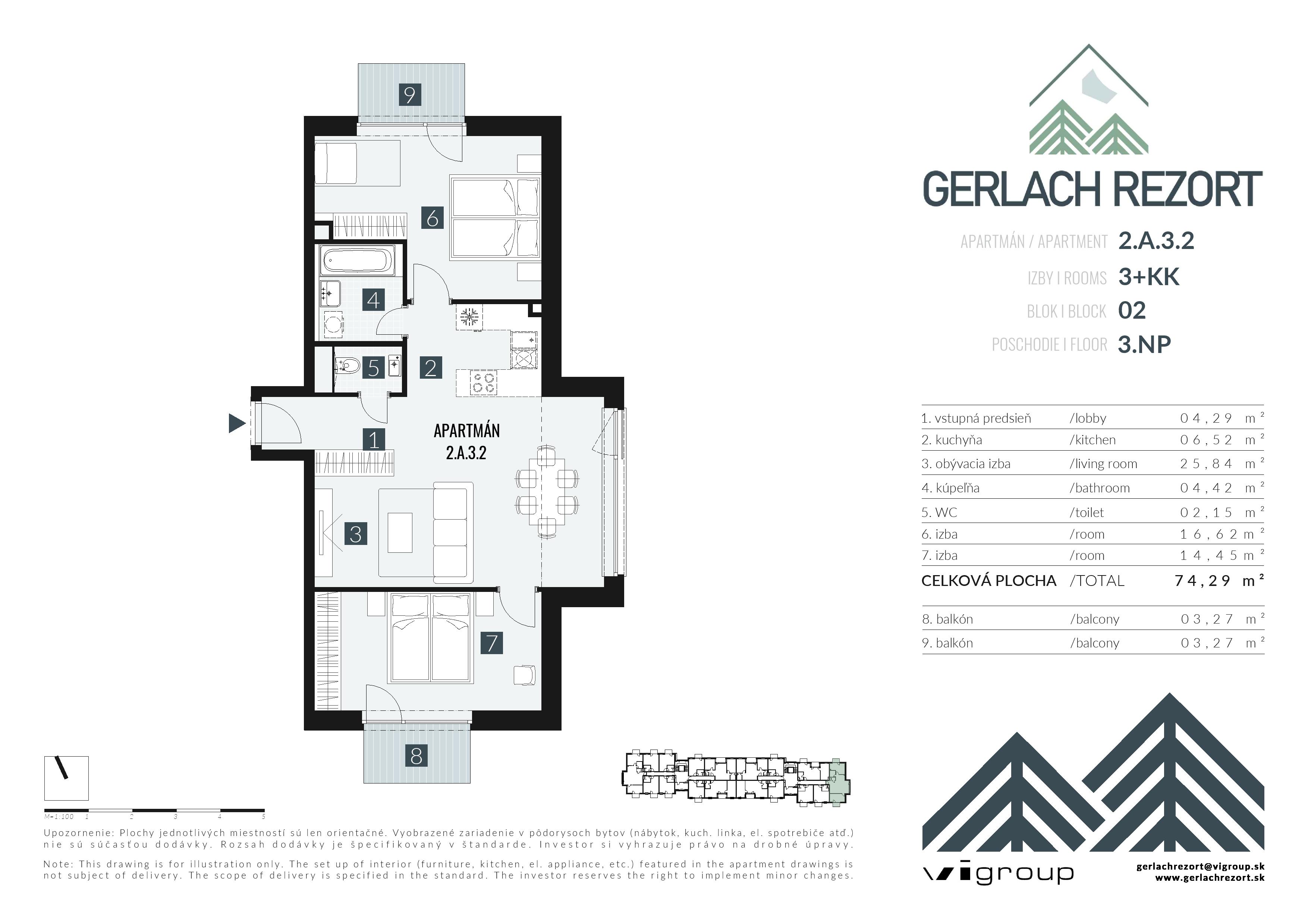 Gerlach Rezort - 2.A.3.2 - Pôdorys
