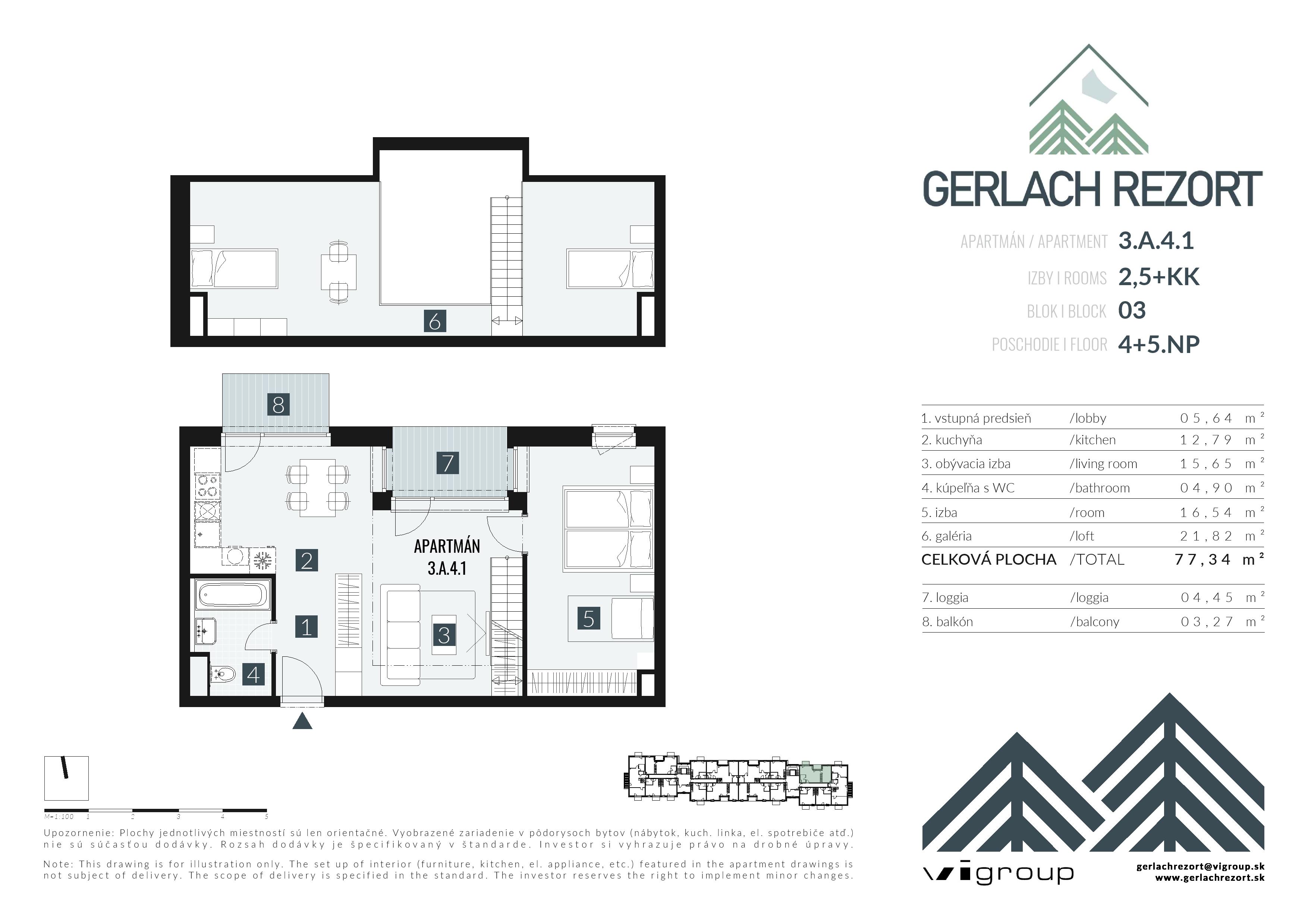 Gerlach Rezort - 3.A.4.1 - Pôdorys