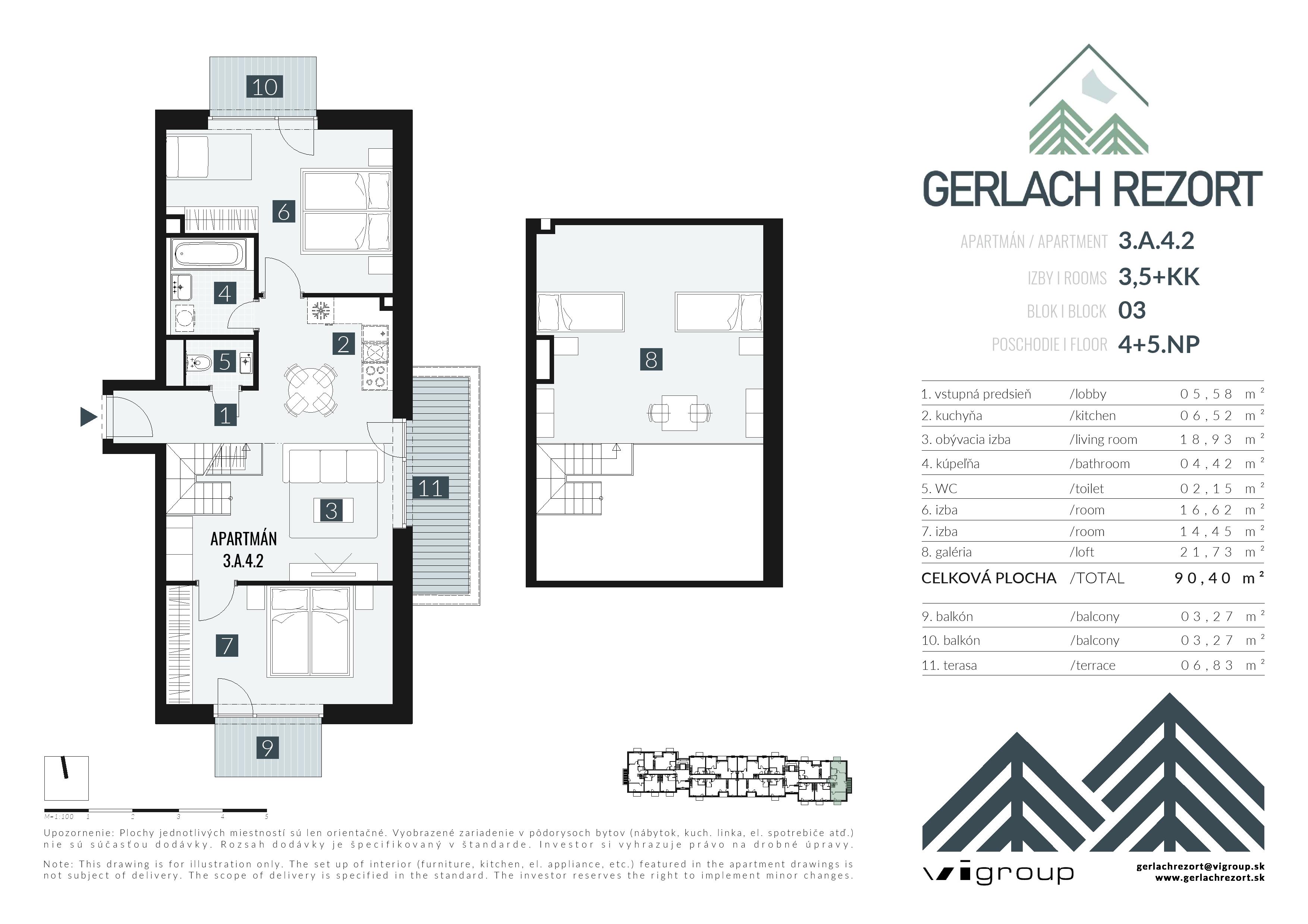 Gerlach Rezort - 3.A.4.2 - Pôdorys