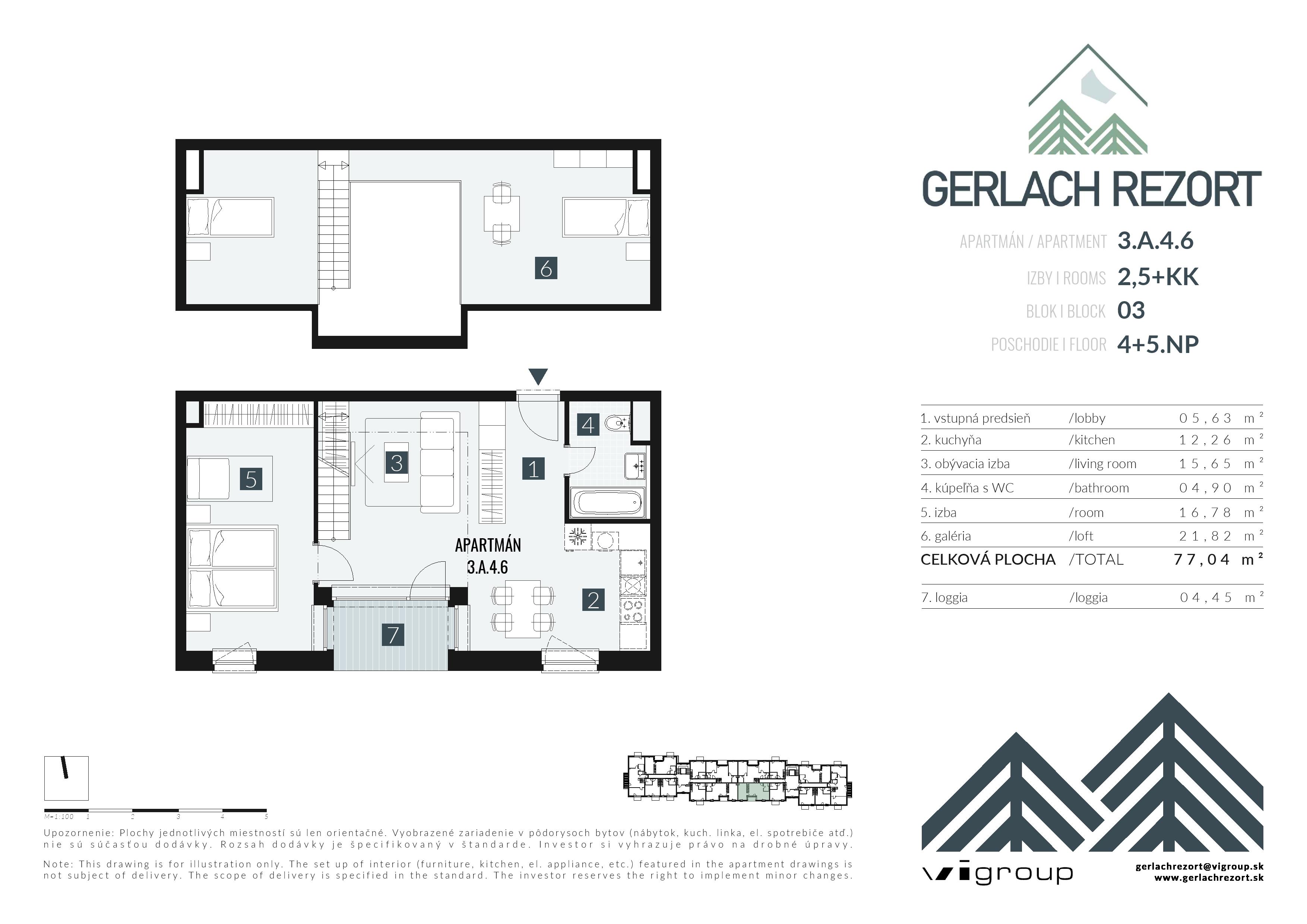 Gerlach Rezort - 3.A.4.6 - Pôdorys