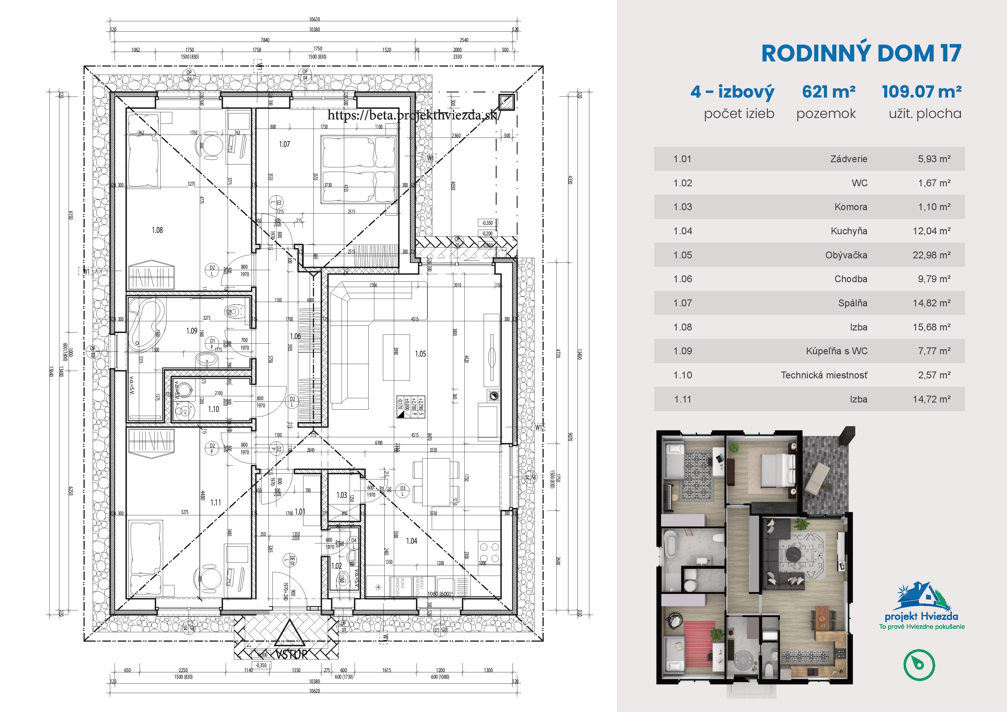 projekt Hviezda - 17 - Pôdorys
