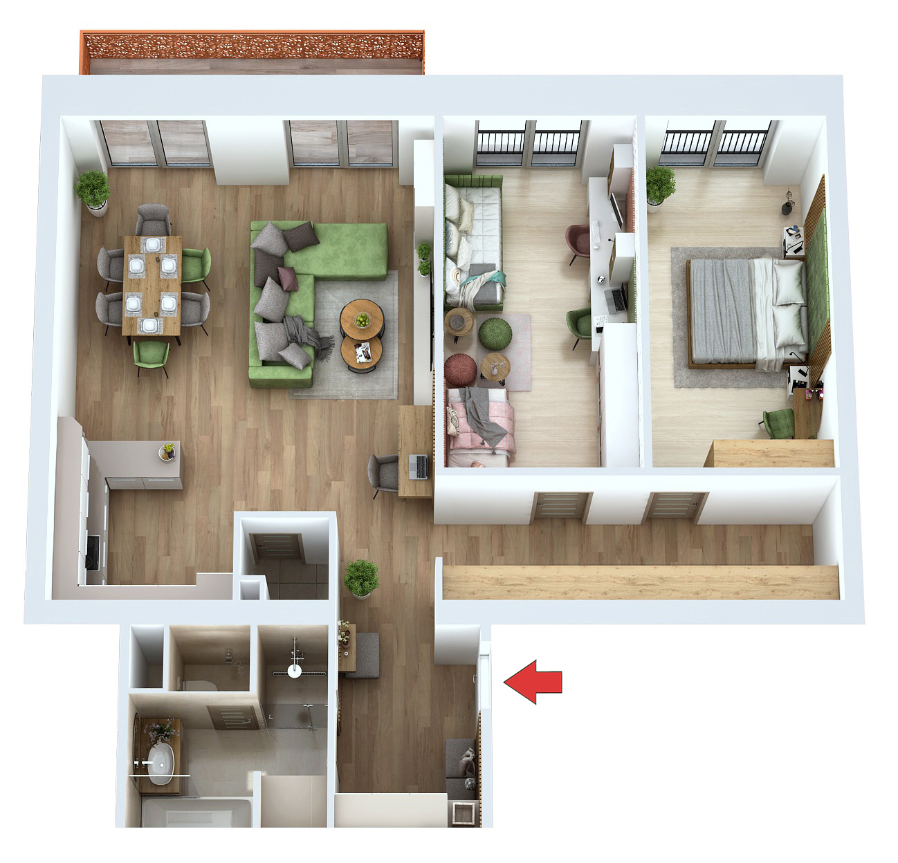 Soho Park - B3 - Pôdorys