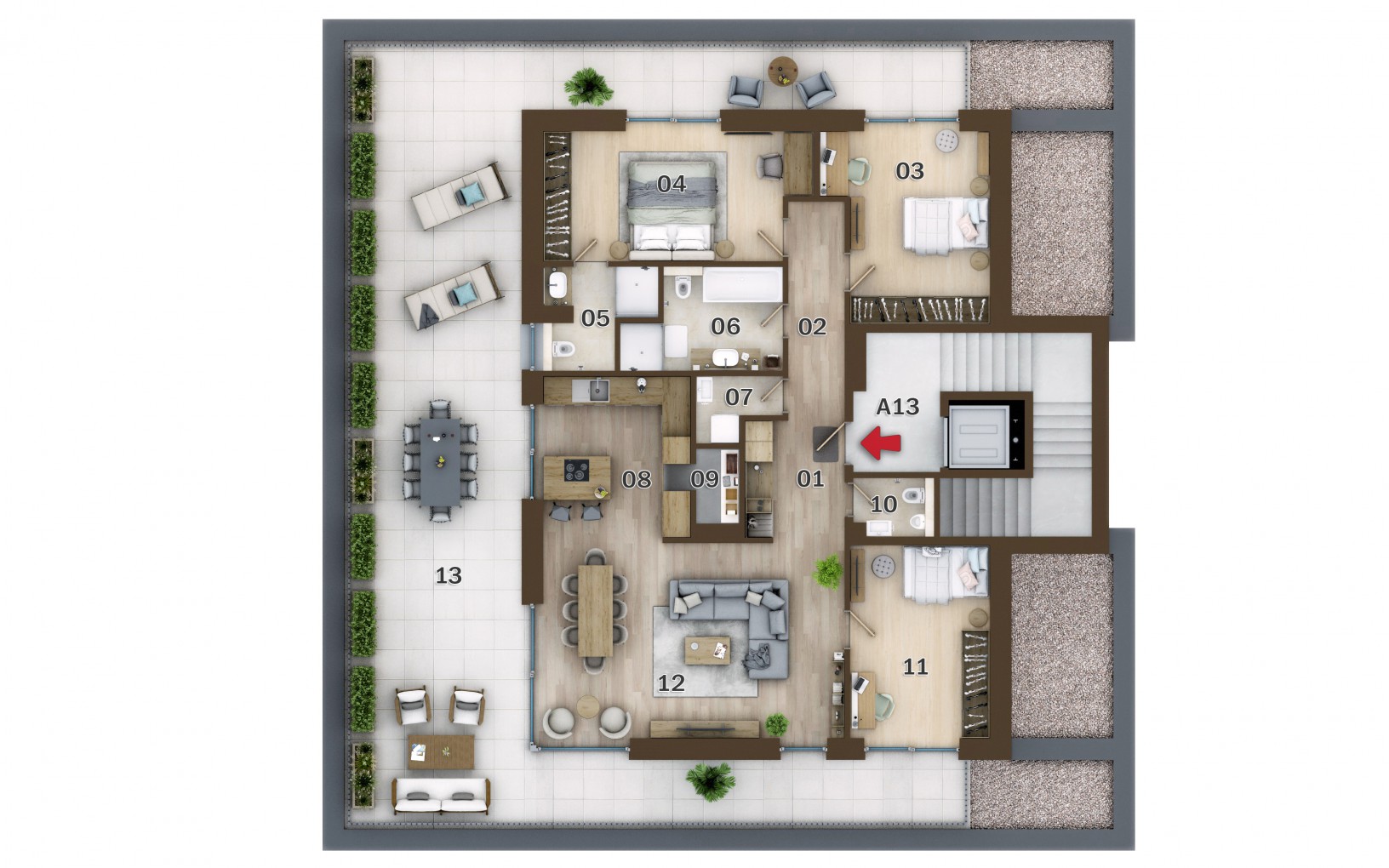 Viva Park - A13 - Pôdorys