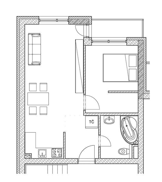 White Square - 2A - Pôdorys