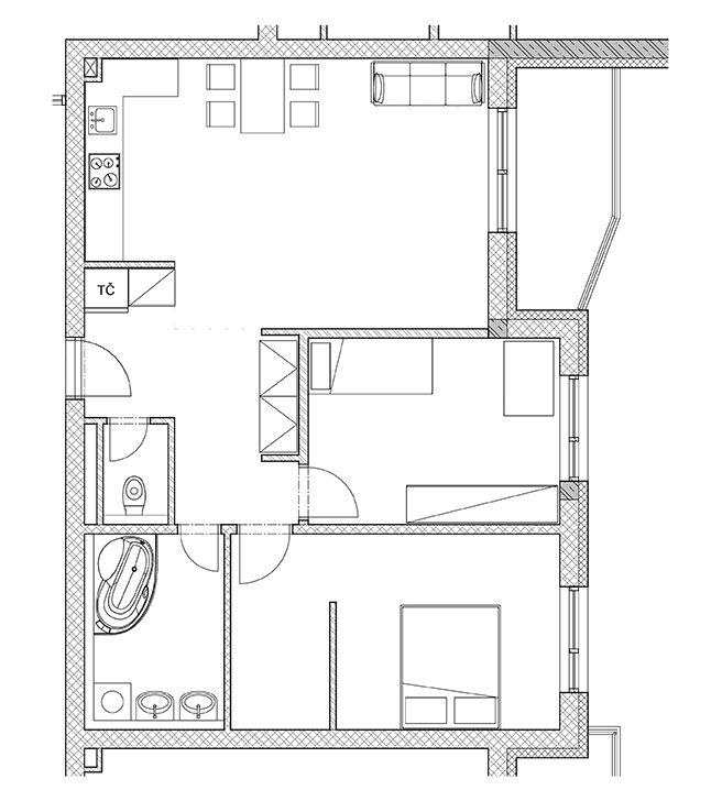 White Square - 2B - Pôdorys