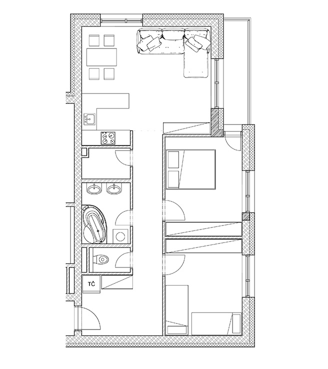 White Square - 4D - Pôdorys