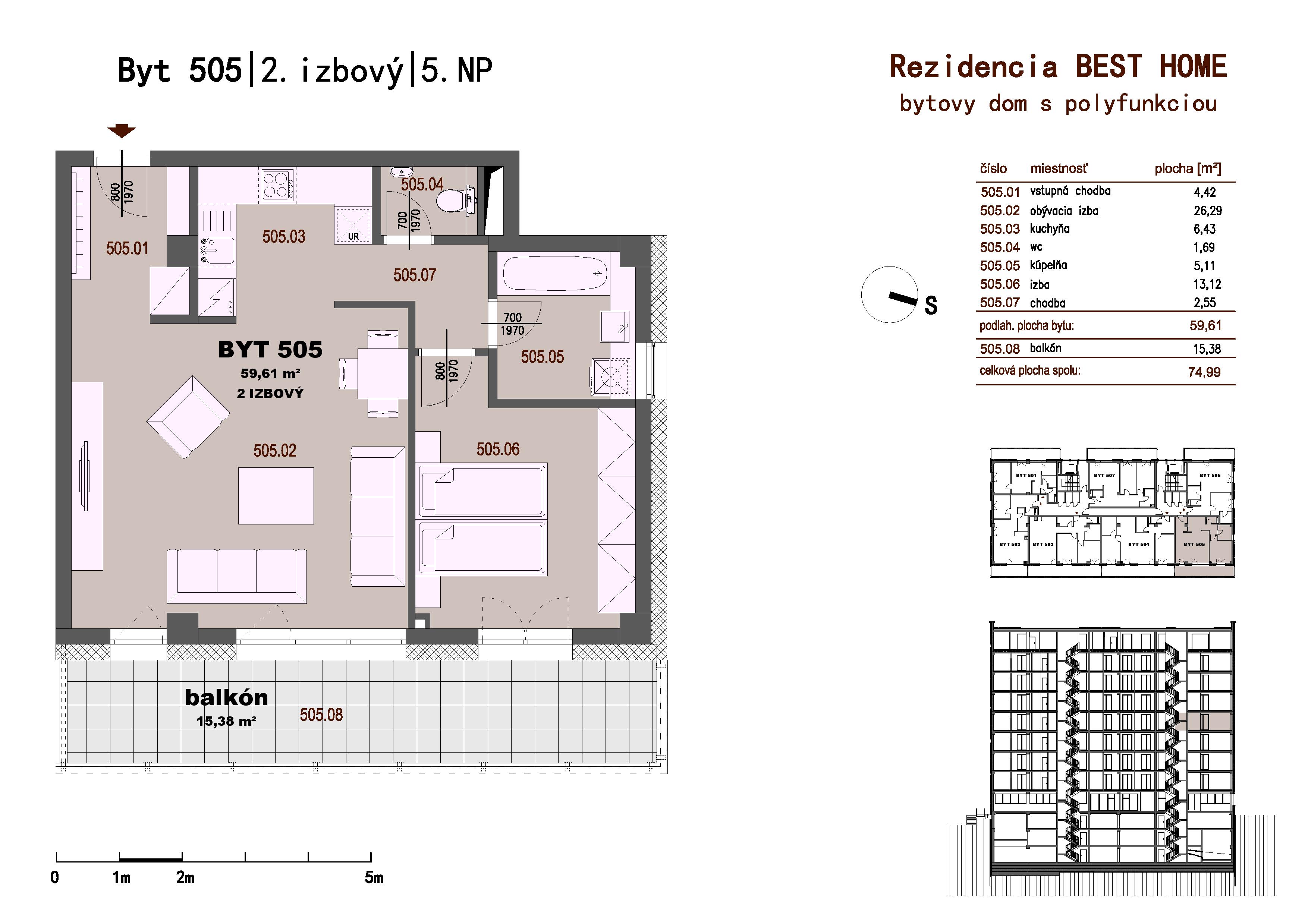 Best Home - 505 - Pôdorys