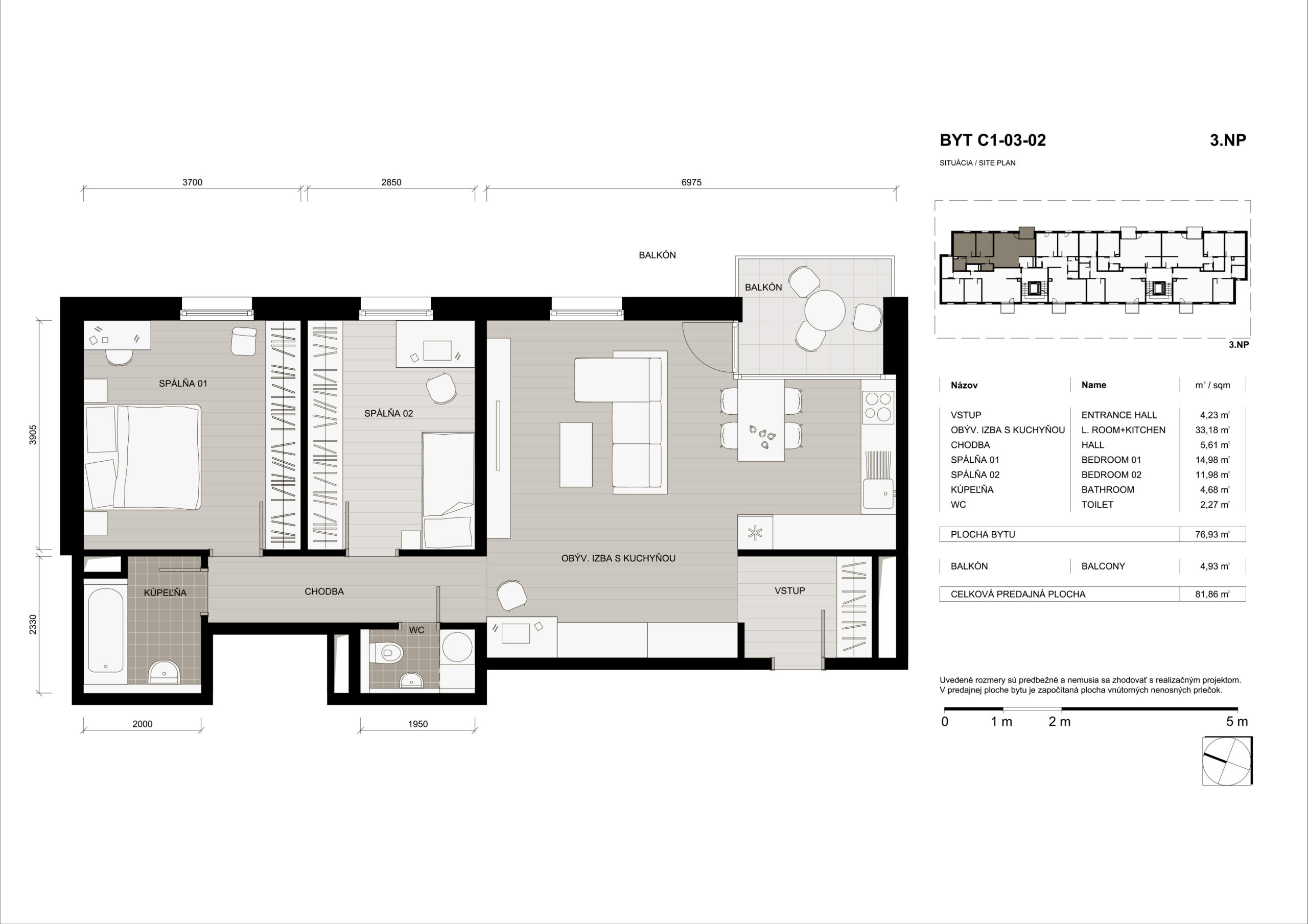 Domino Park - C1-03-02 - Pôdorys