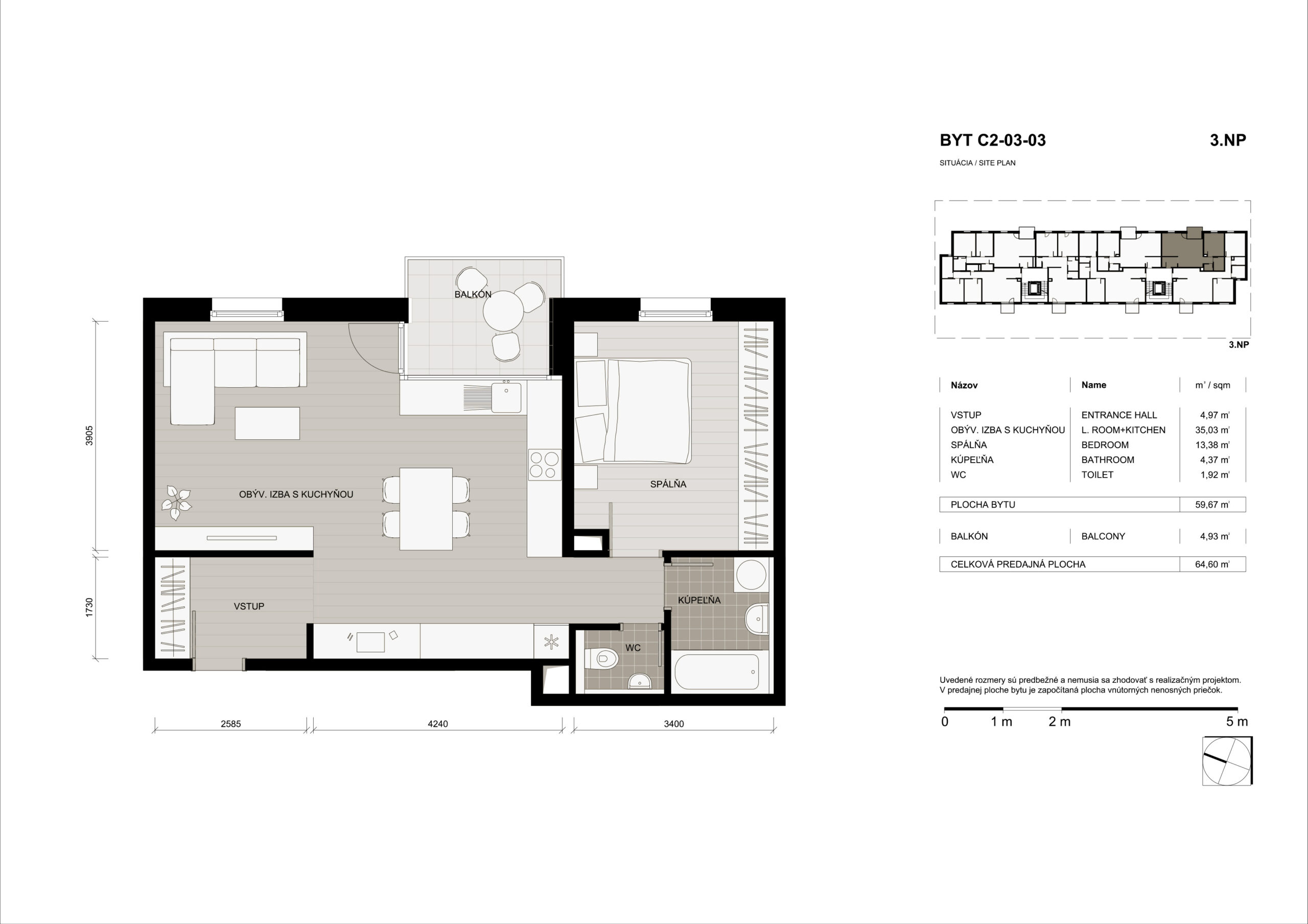 Domino Park - C2-03-03 - Pôdorys