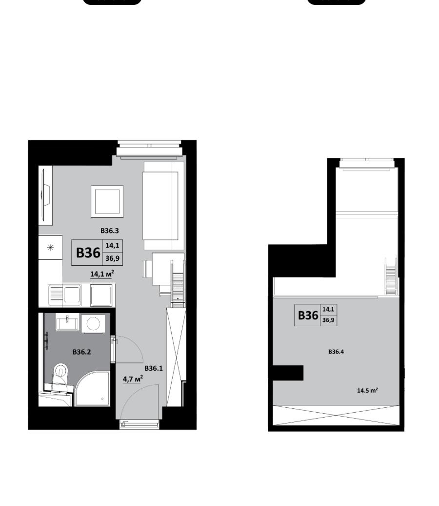 KVP GRUNT - B36 - Pôdorys