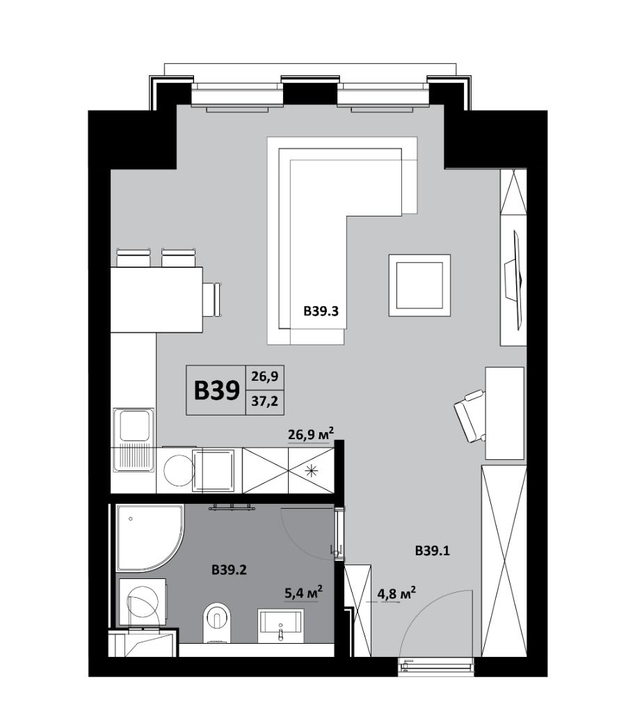 KVP GRUNT - B39 - Pôdorys