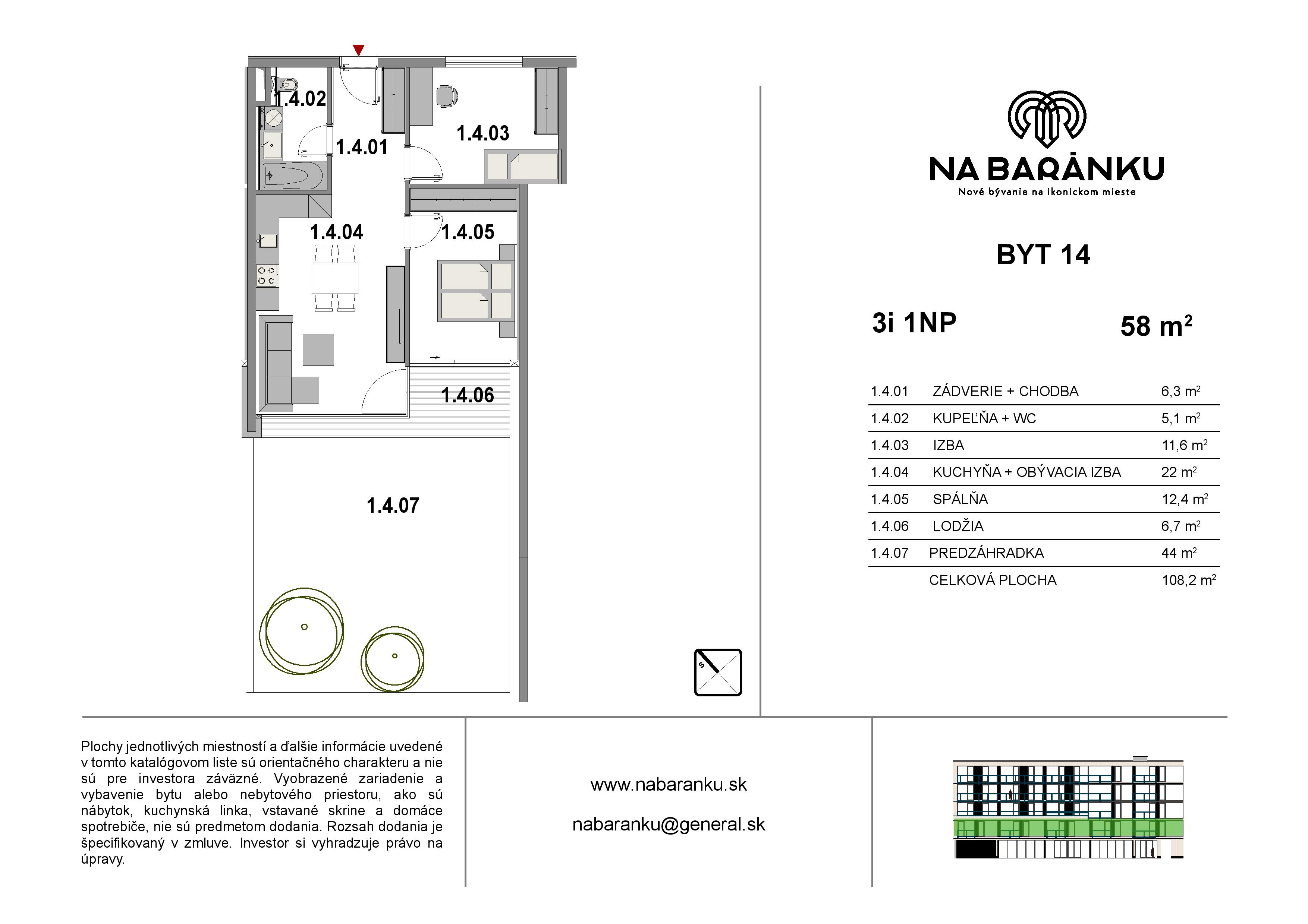 Na Baránku - 14 - Pôdorys