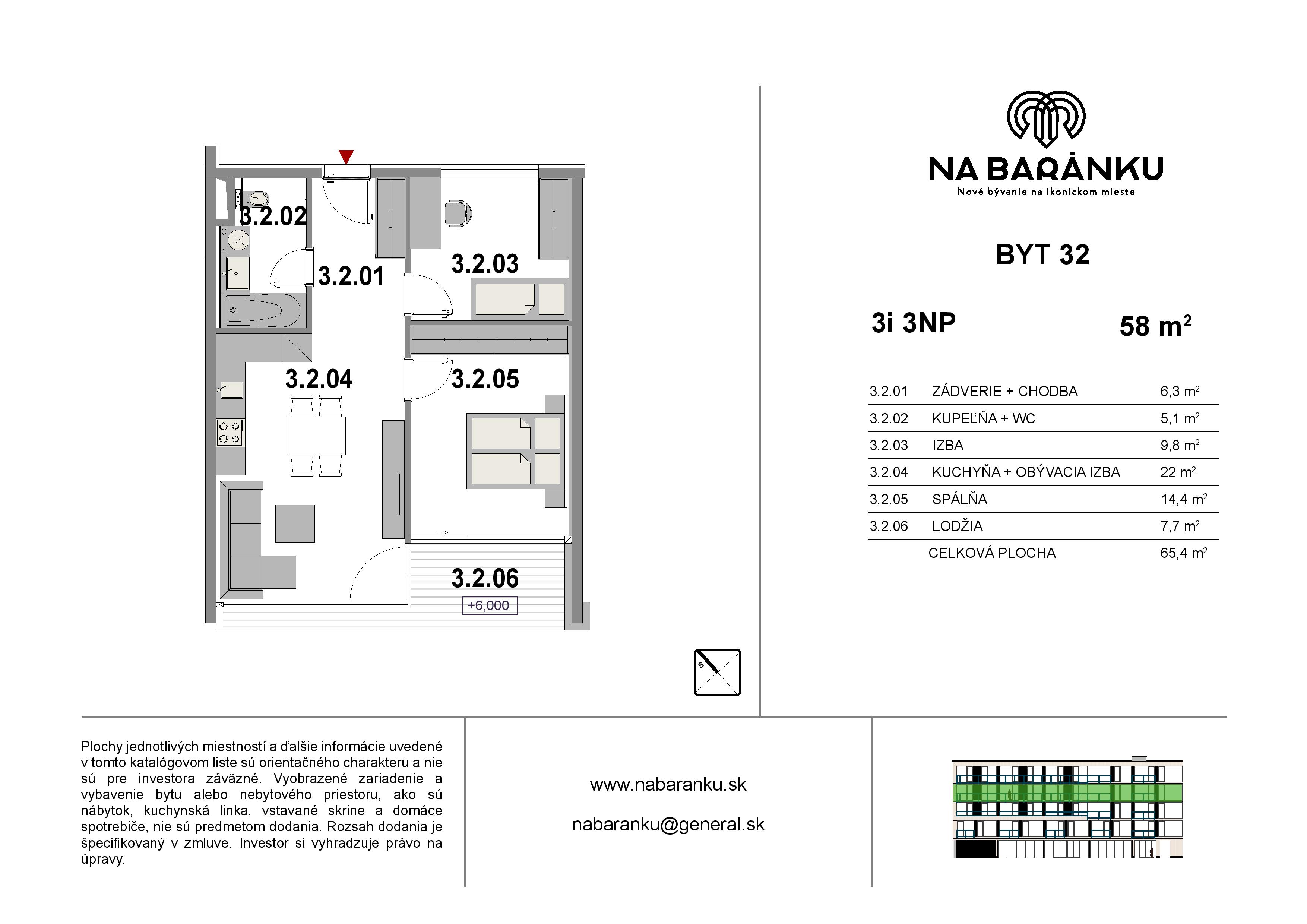 Na Baránku - 32 - Pôdorys