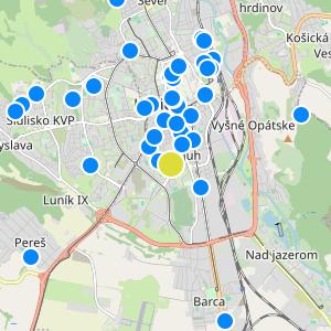 Rezidencia Louis Pasteur - map