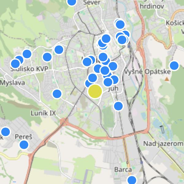 Tesla Rezidencia - map