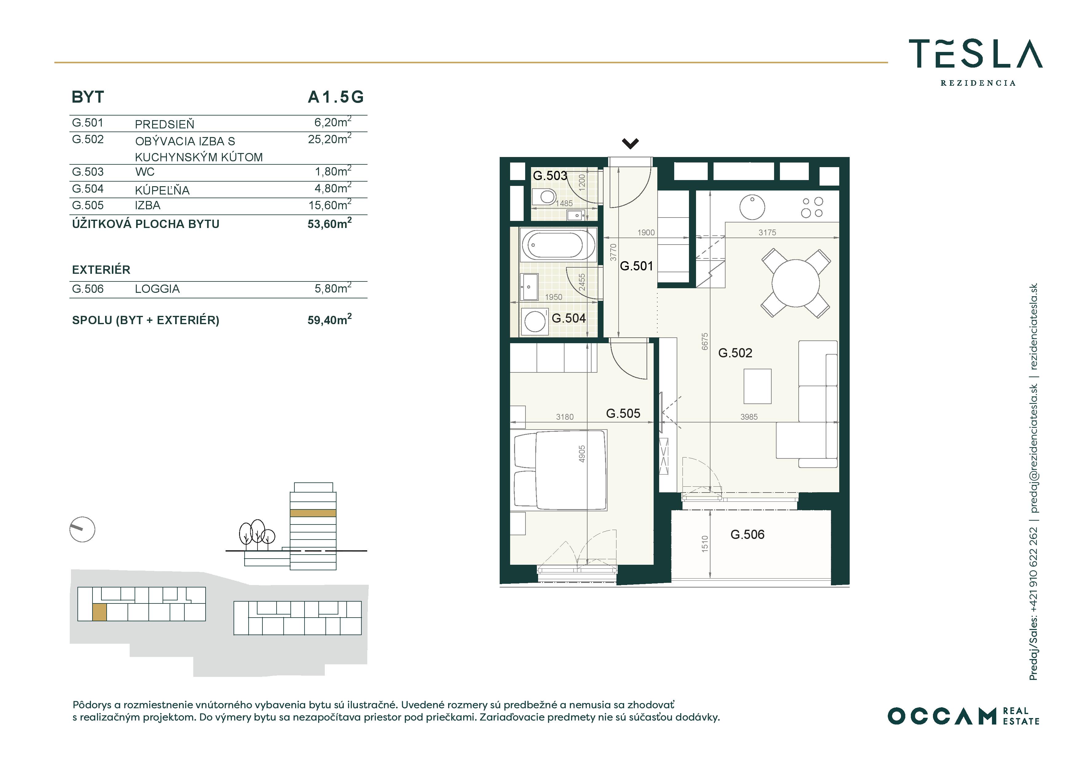 Tesla Rezidencia - A1.5.G - Pôdorys