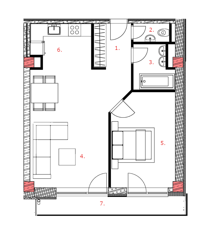 Galandov majer - K13.2.1 - Pôdorys
