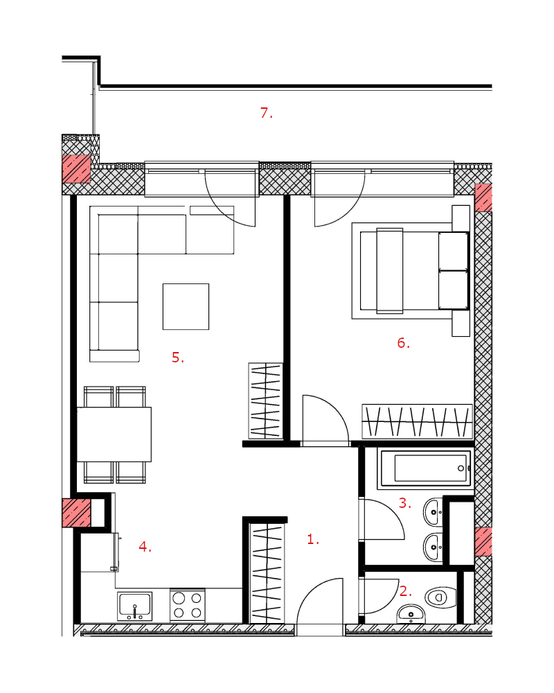 Galandov majer - K26.4.1 - Pôdorys