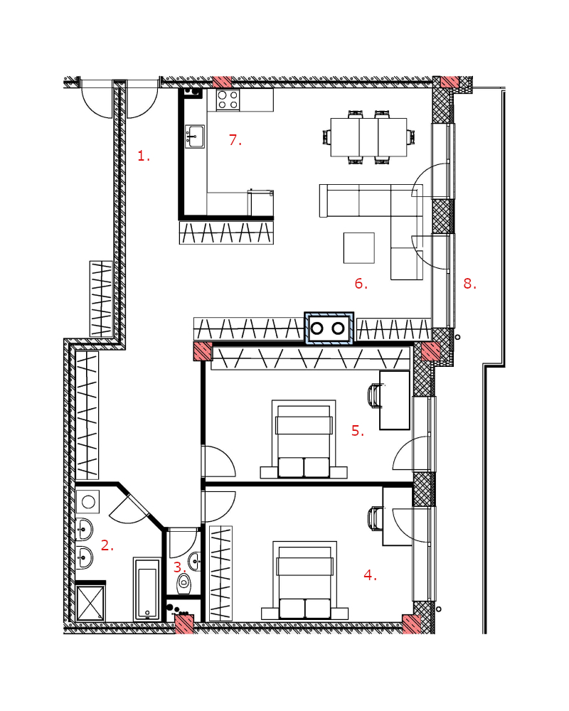 Galandov majer - V44.4.2 - Pôdorys
