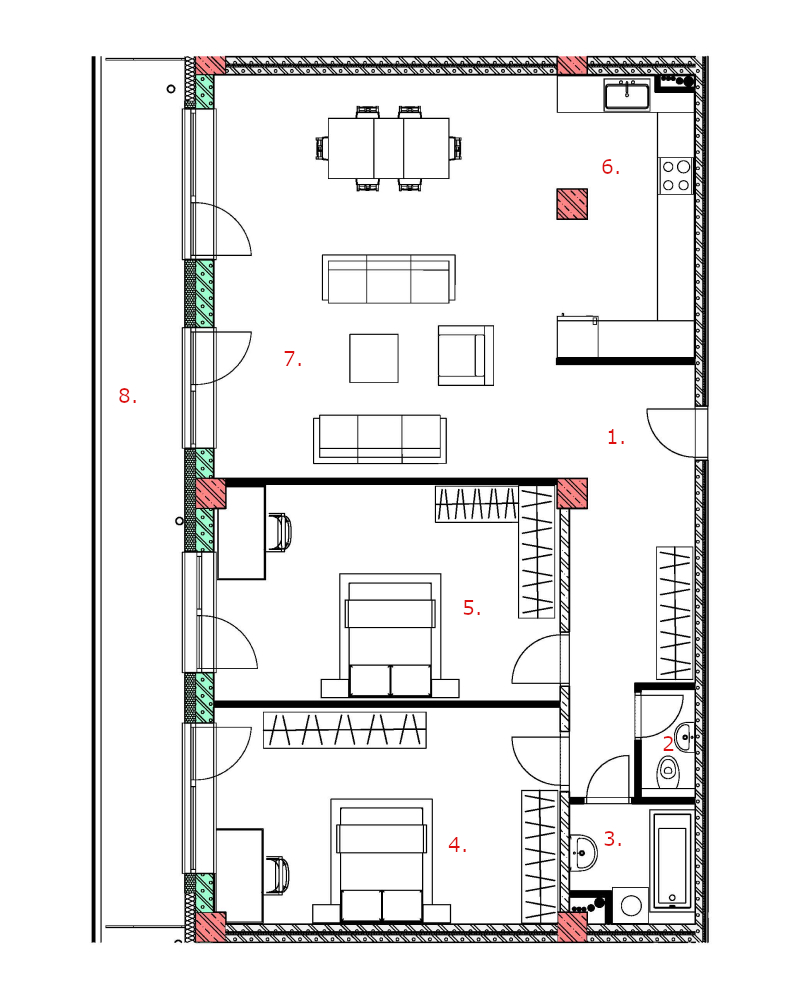 Galandov majer - V48.4.2 - Pôdorys