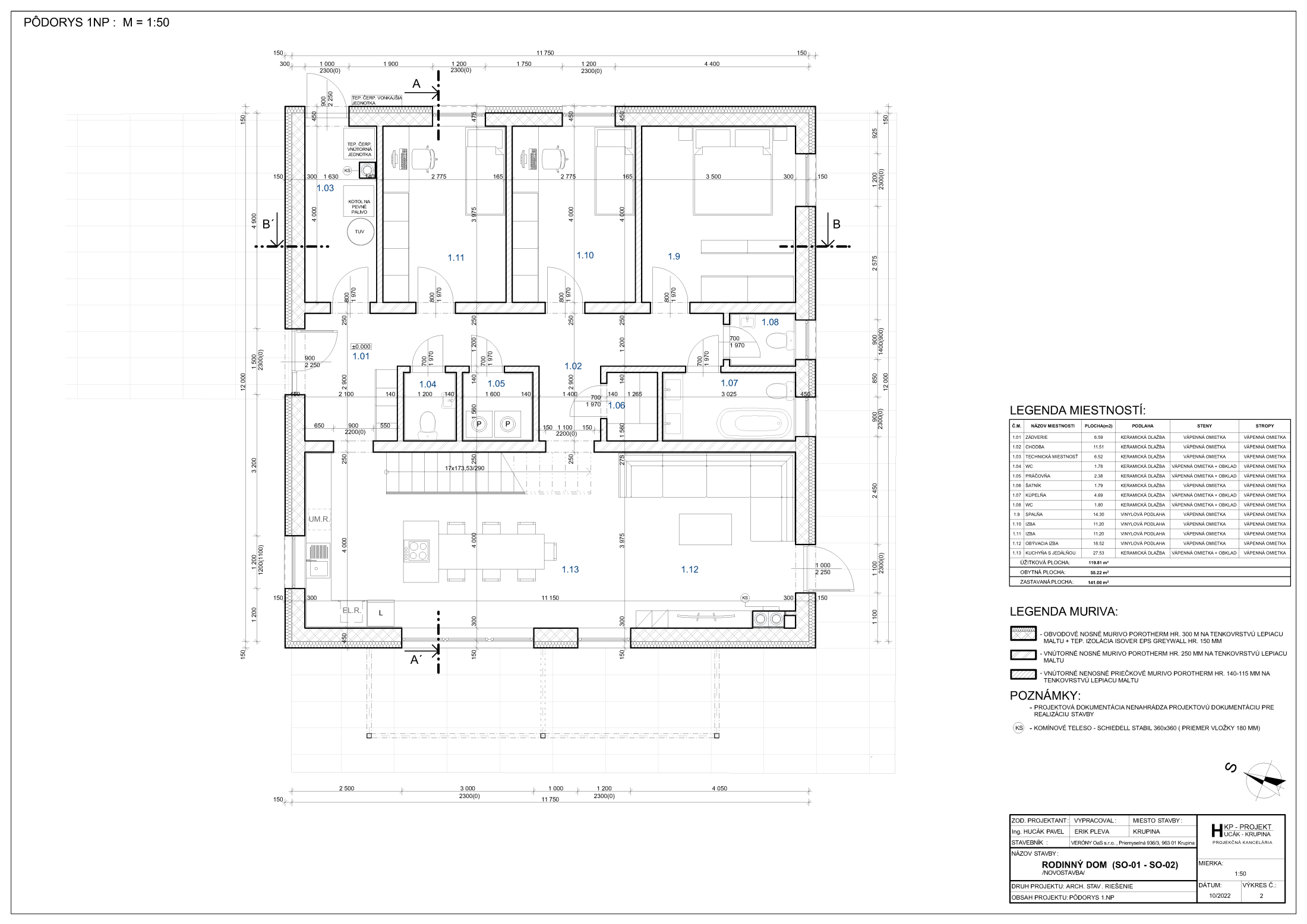 Vily Vajsov - SO - 02 - Pôdorys