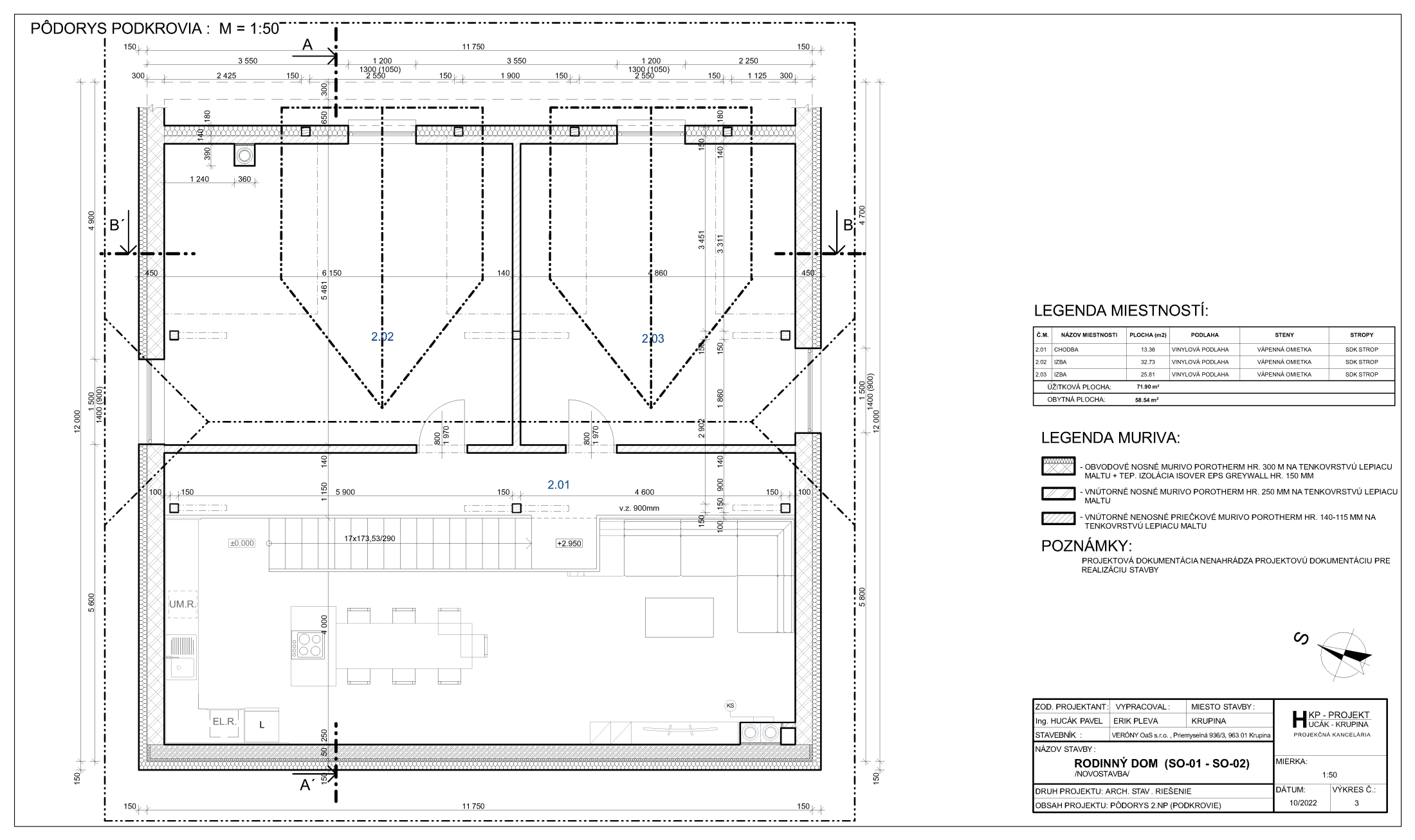 Vily Vajsov - SO - 02 - Pôdorys