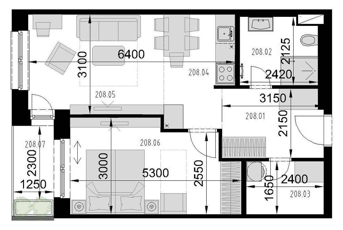 Kaštieľ Bocian - 208 - Pôdorys