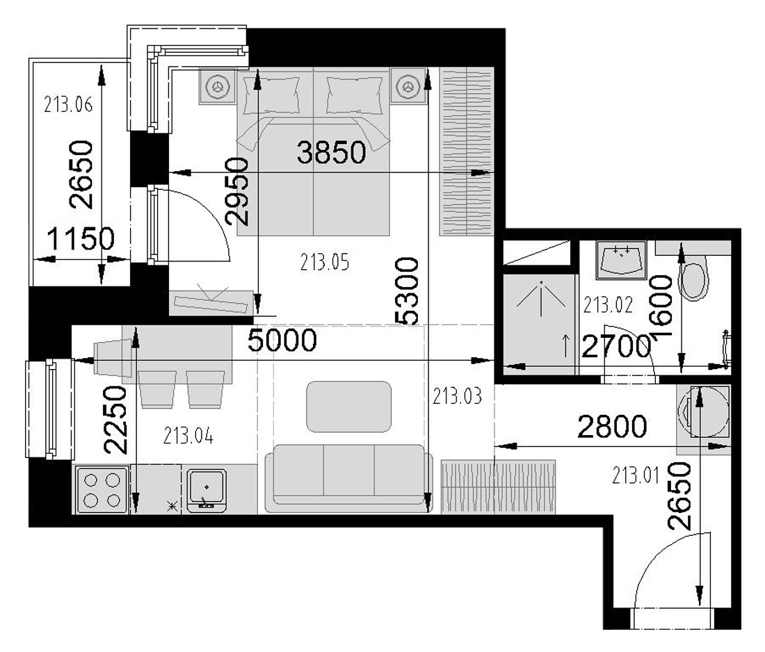 Kaštieľ Bocian - 213 - Pôdorys