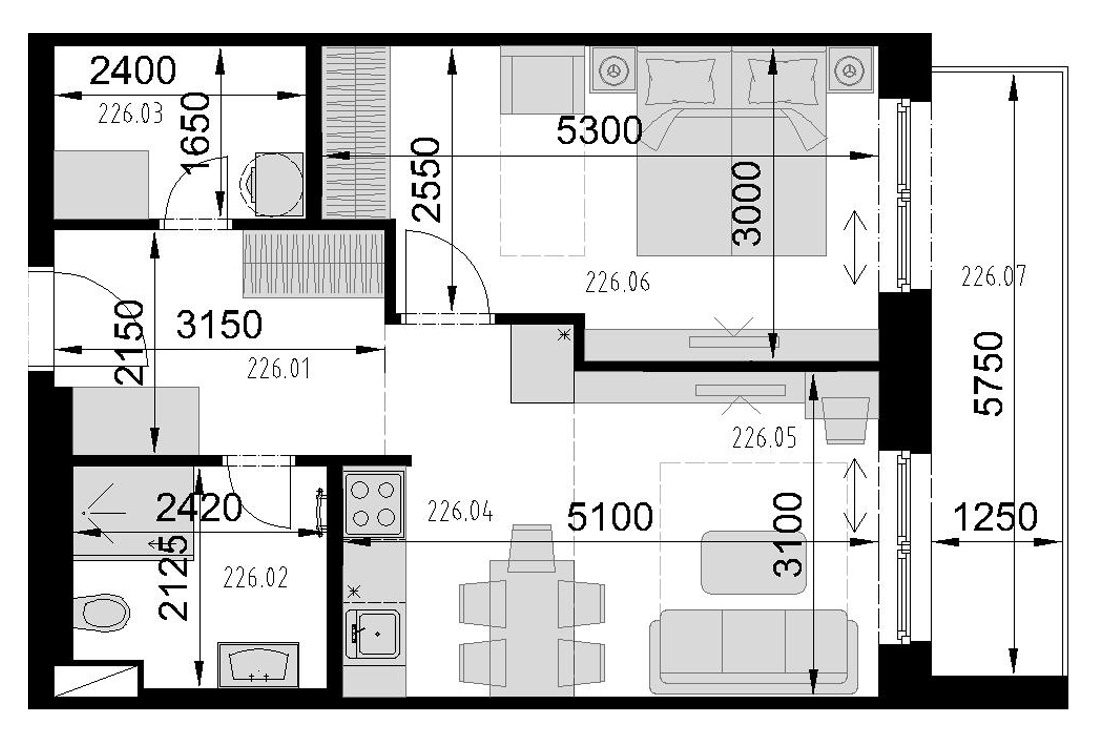Kaštieľ Bocian - 226 - Pôdorys