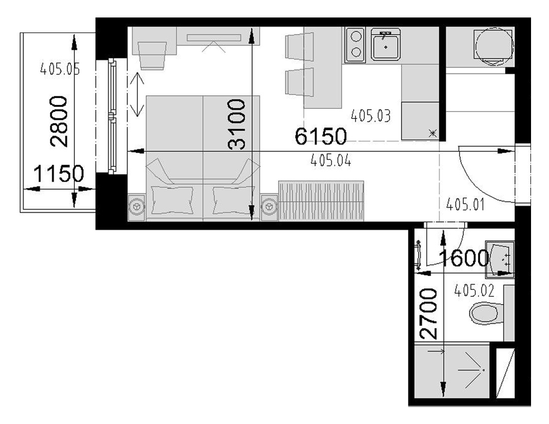 Kaštieľ Bocian - 405 - Pôdorys
