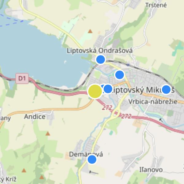 Lúka Palúdzka - map