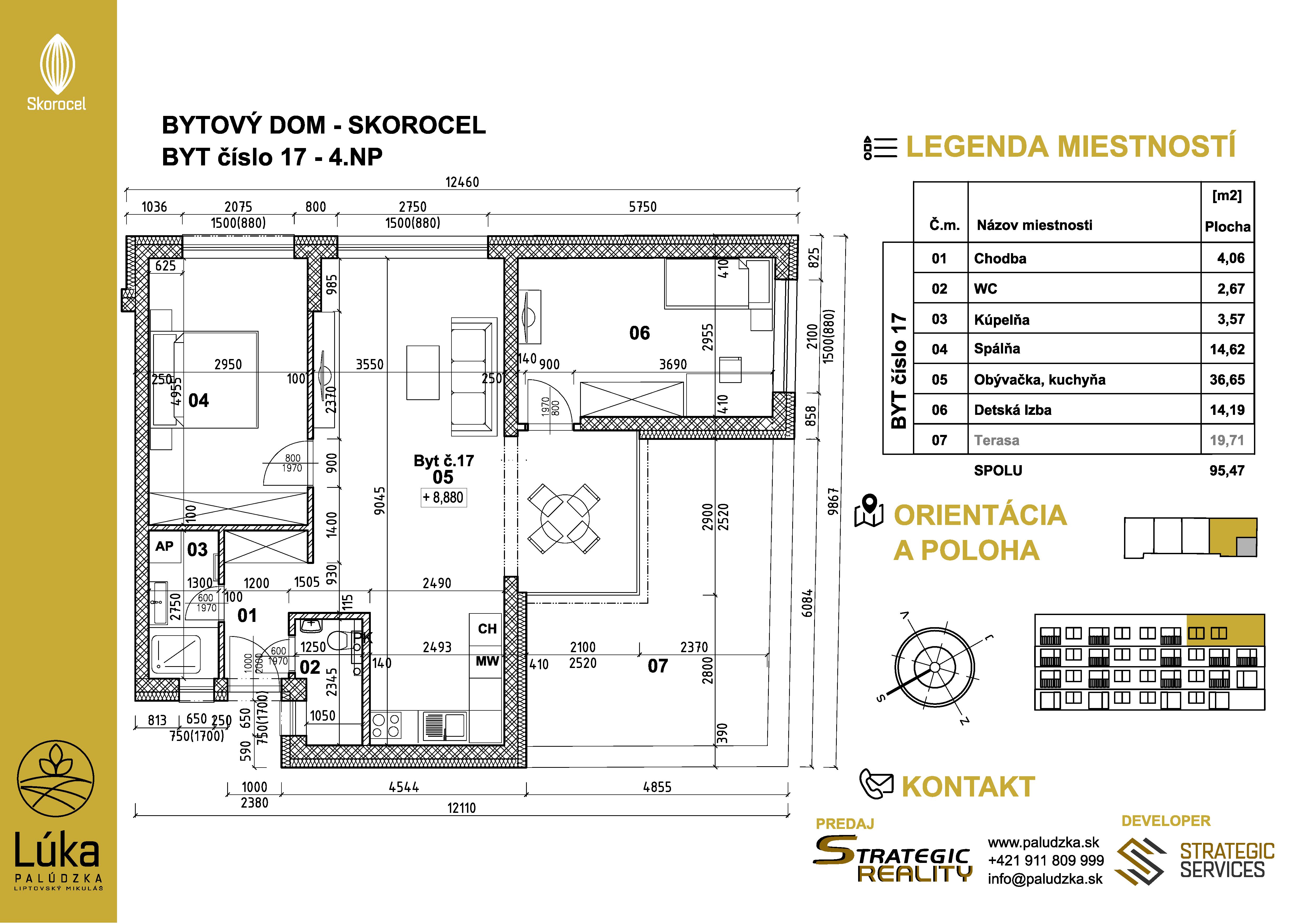 Lúka Palúdzka - 17 - Pôdorys