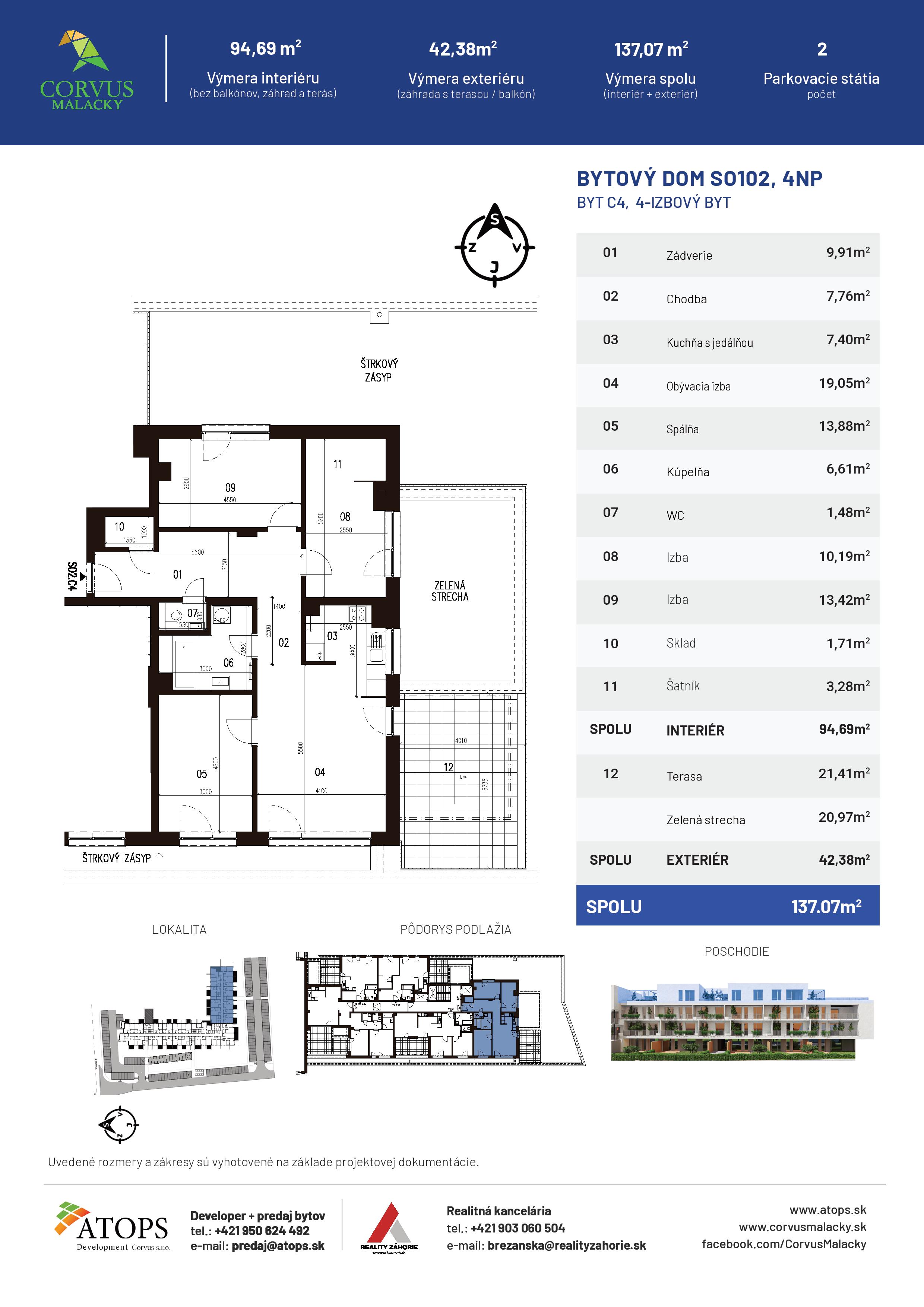 Corvus Malacky - SO102 - C4 - Pôdorys