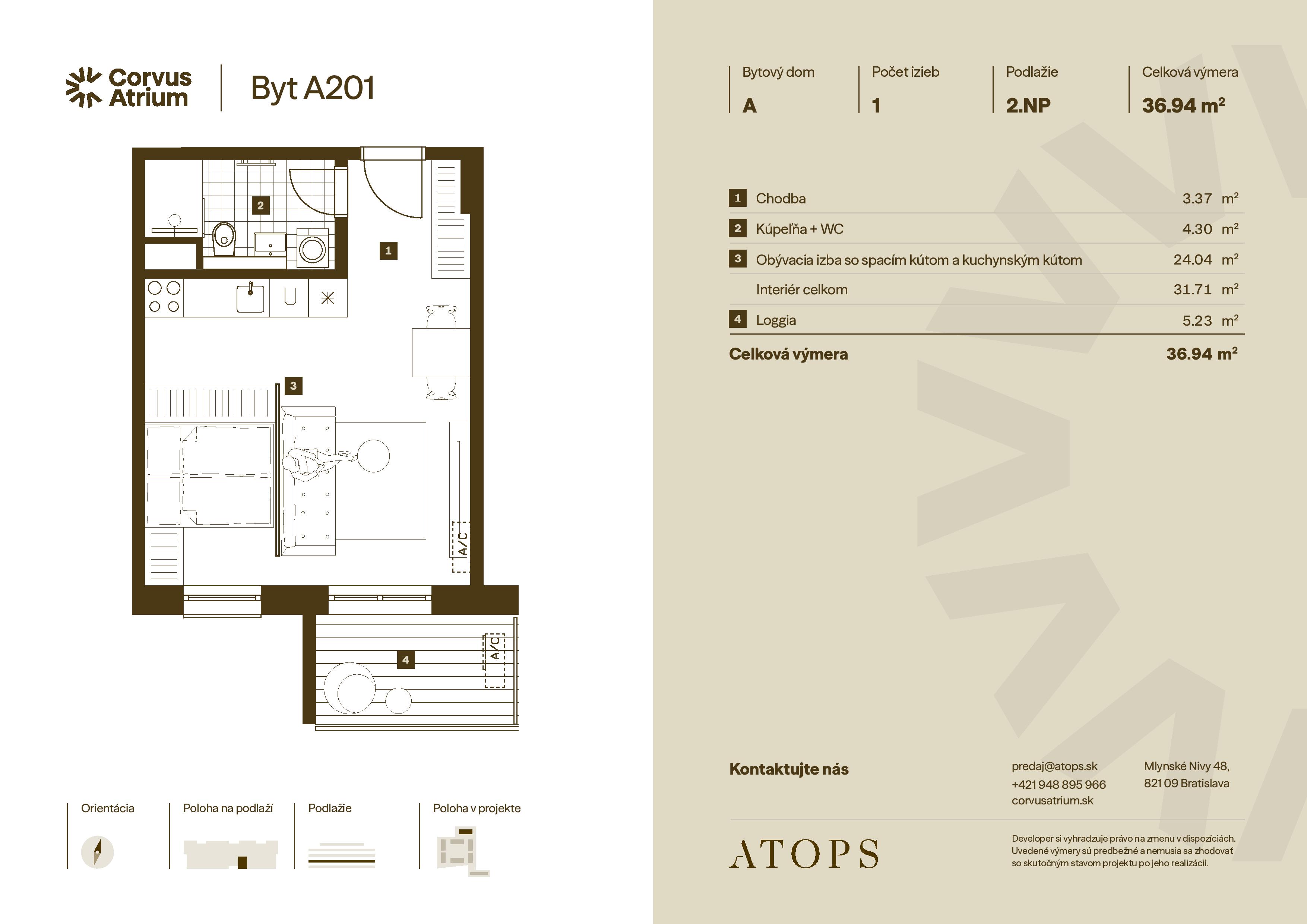 Corvus Malacky - A201 - Pôdorys