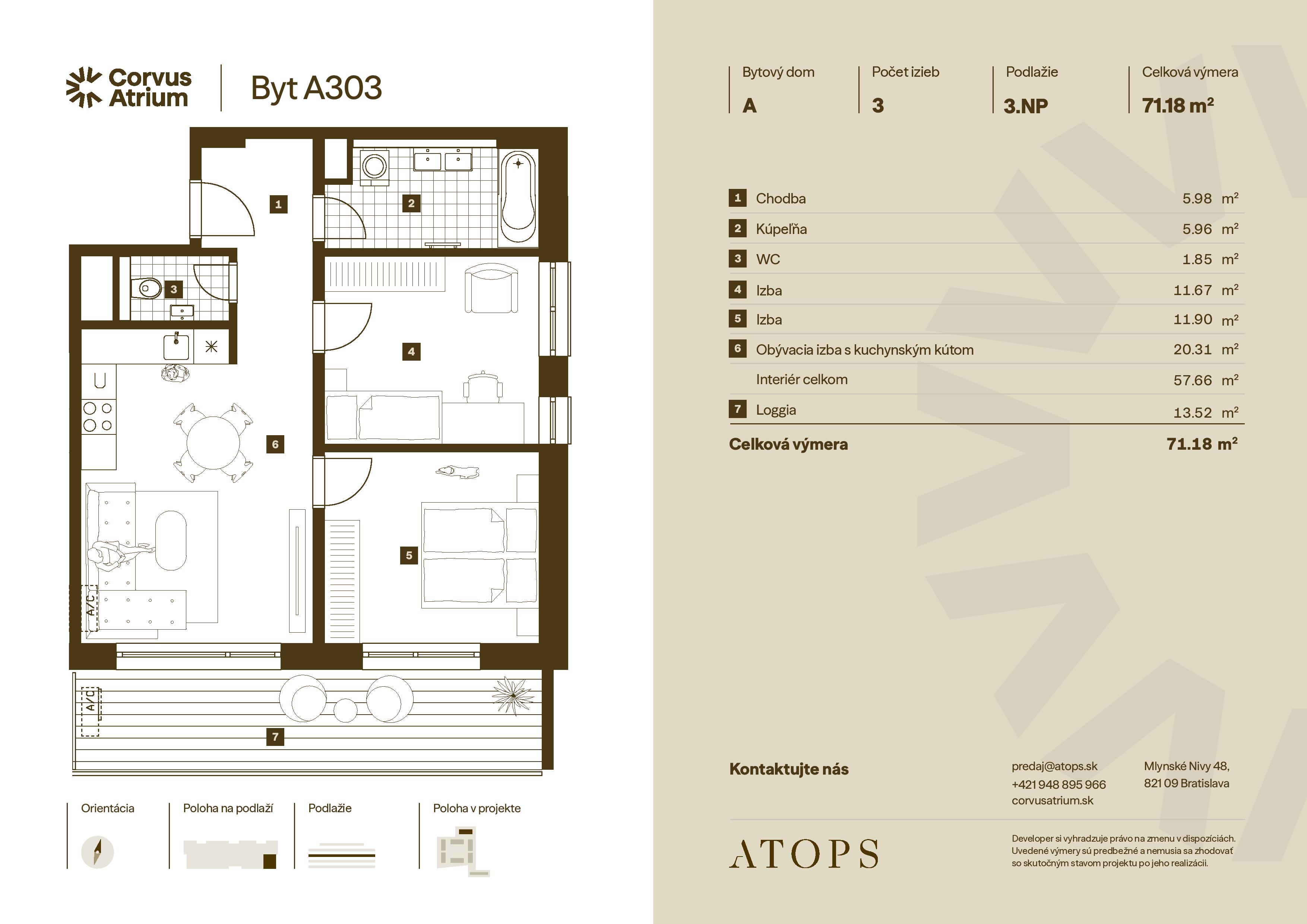Corvus Malacky - A303 - Pôdorys