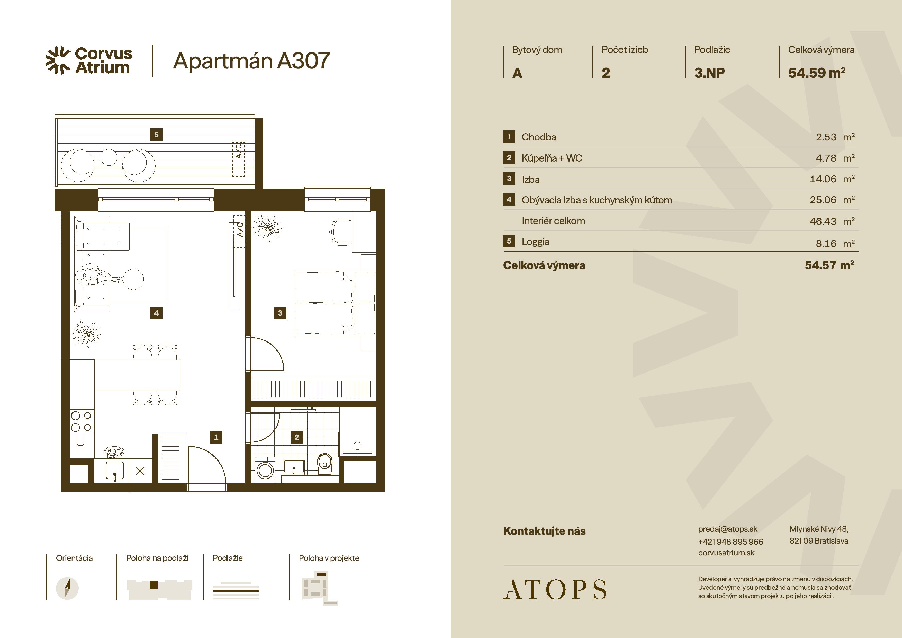 Corvus Malacky - A307 - Pôdorys