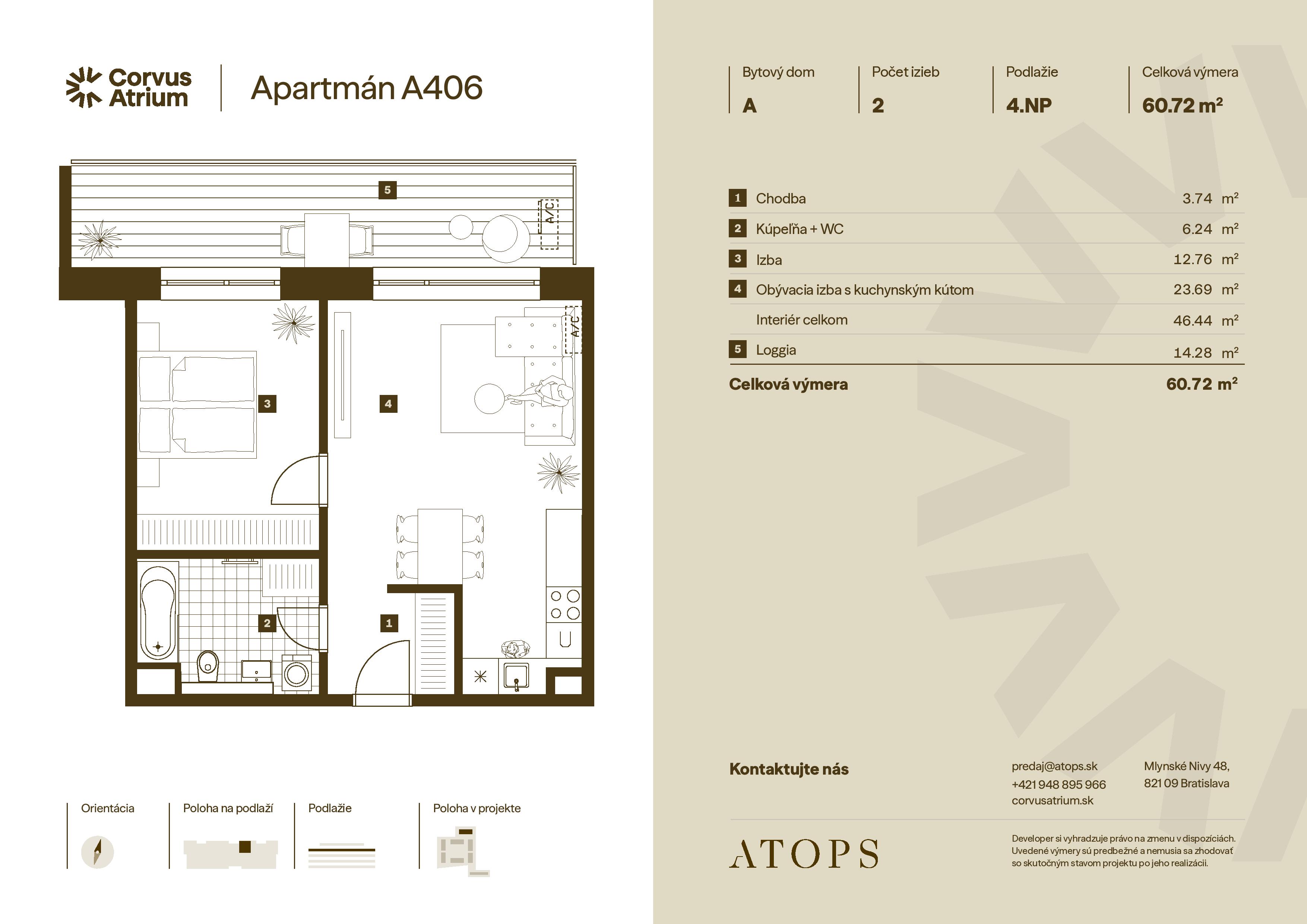 Corvus Malacky - A406 - Pôdorys