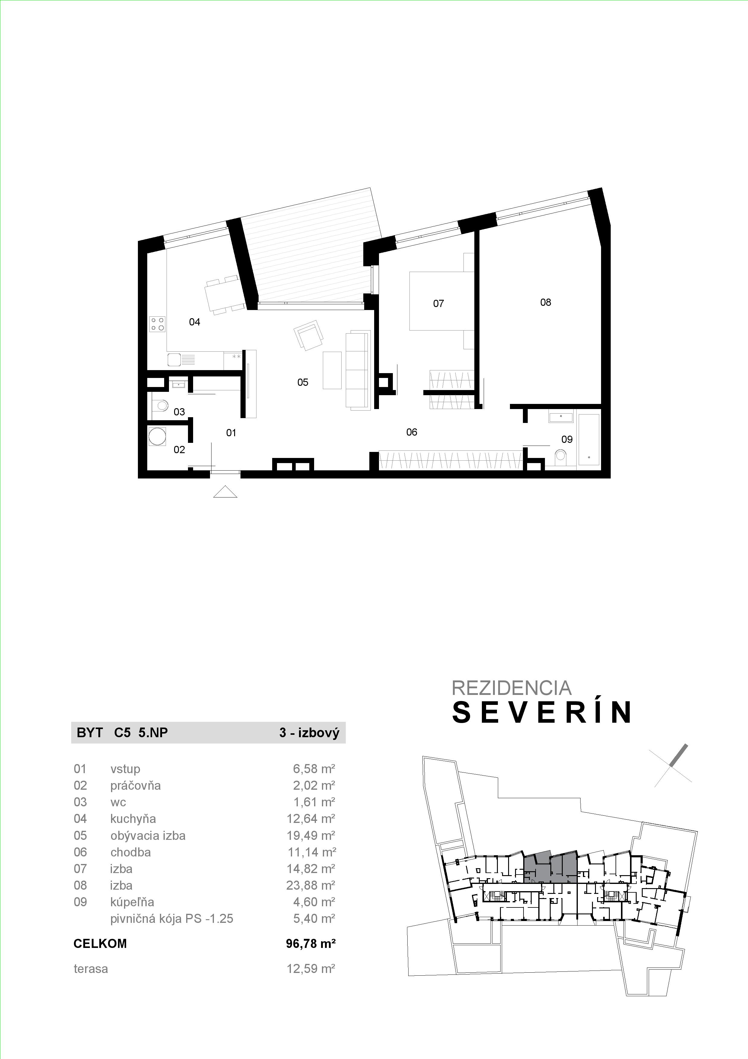 Severin Residence - C5 - Pôdorys