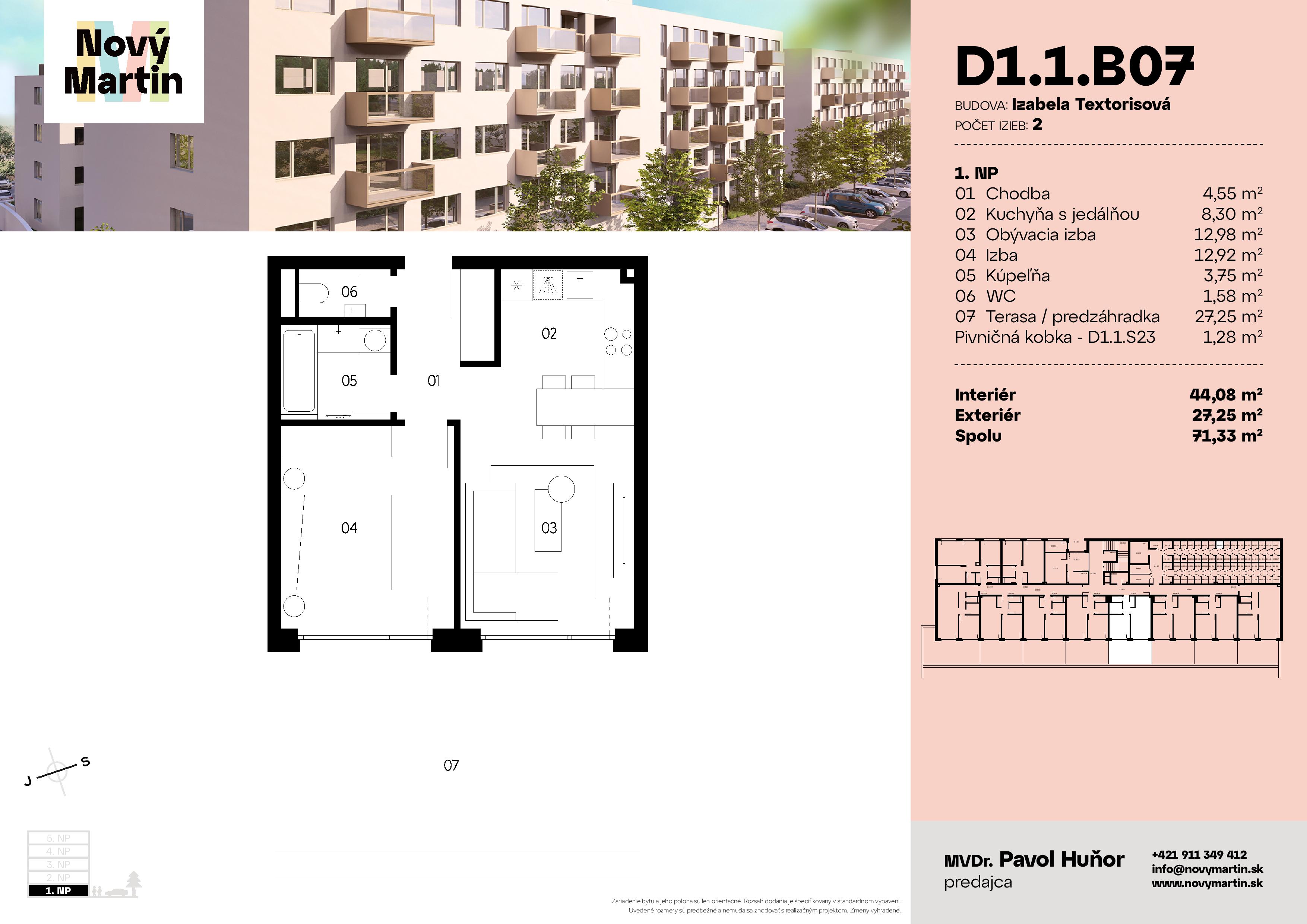 Nový Martin - D1.1.B07 - Pôdorys