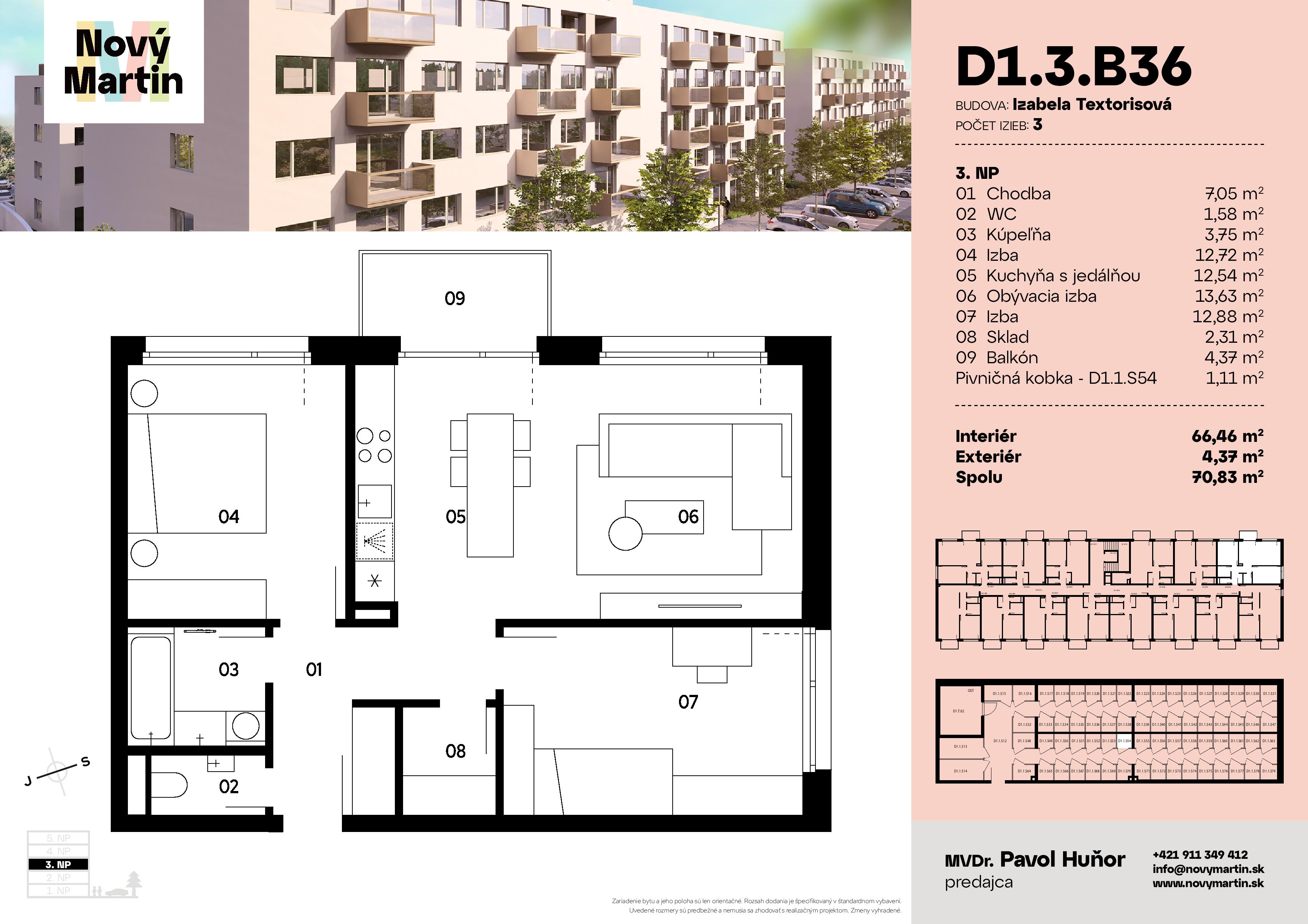 Nový Martin - D1.3.B36 - Pôdorys