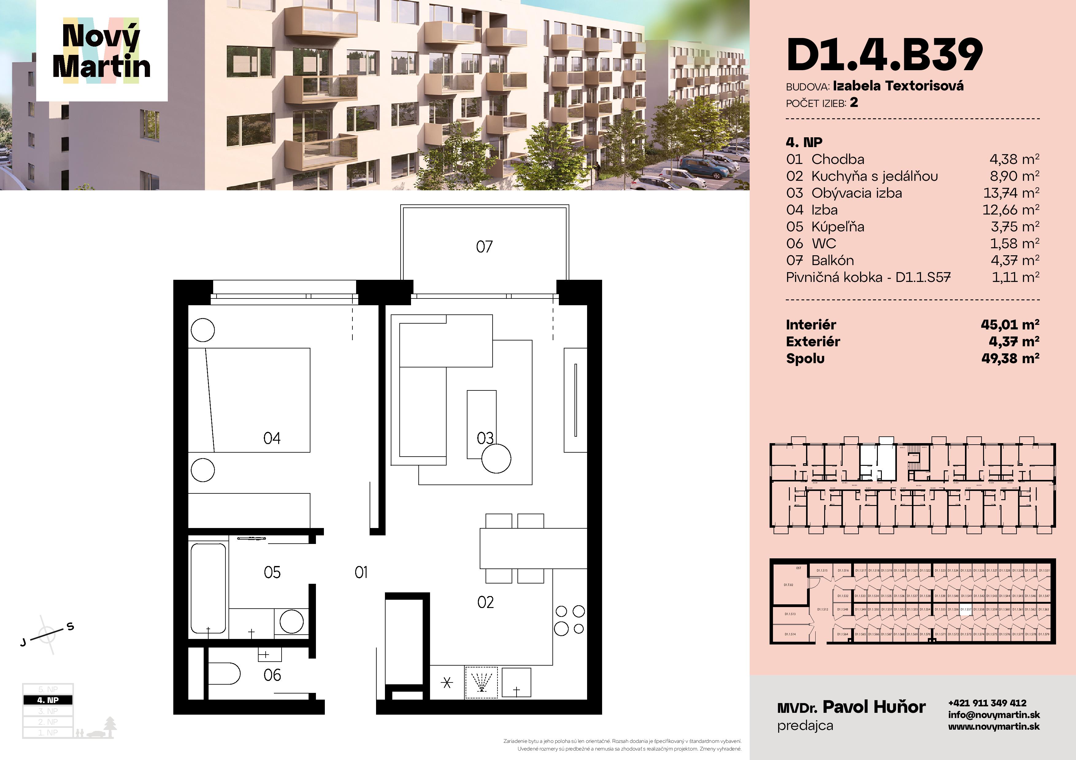 Nový Martin - D1.4.B39 - Pôdorys