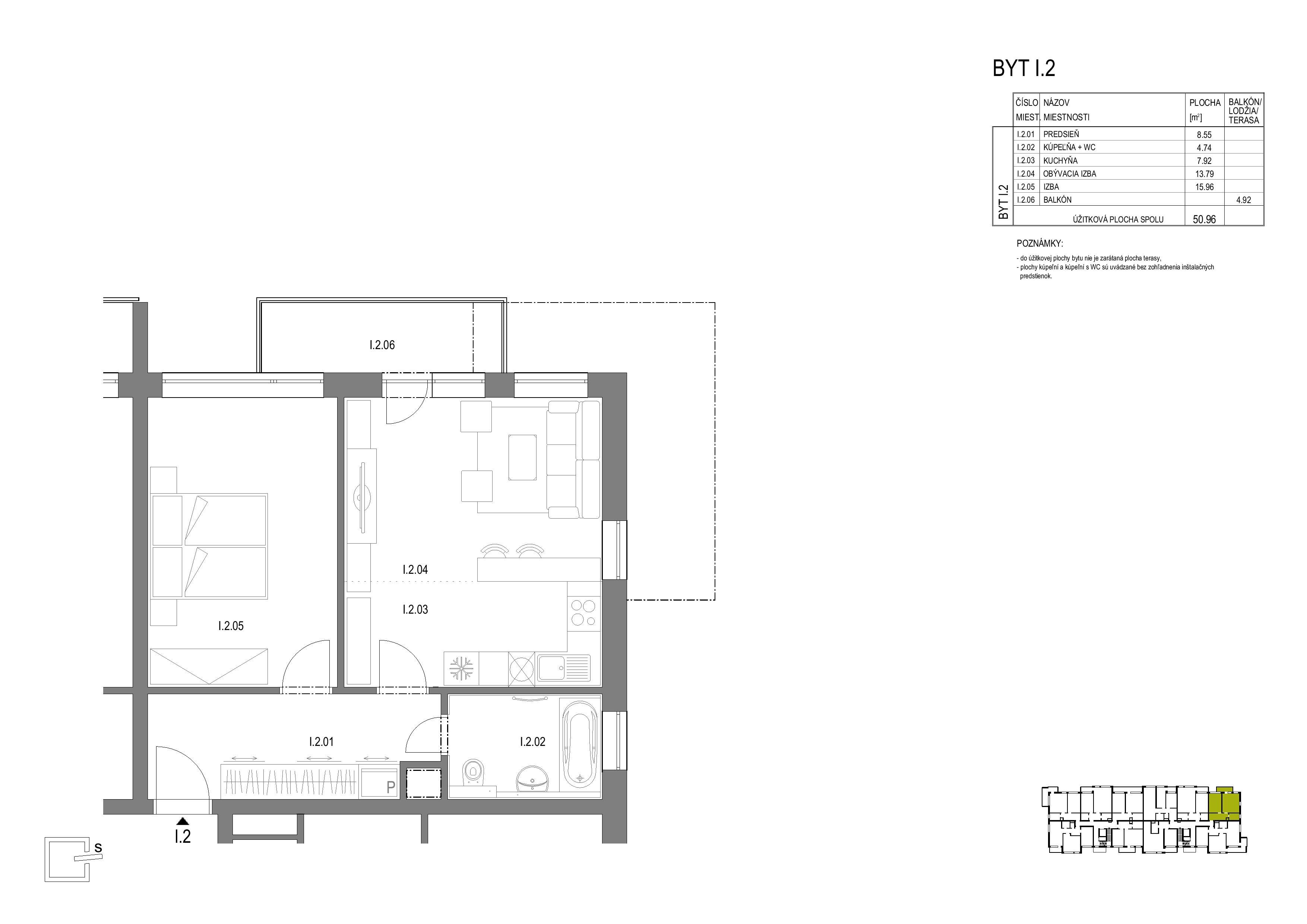 Anna Park - I.2 - Pôdorys