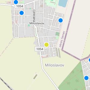 Broskyňová alej - map