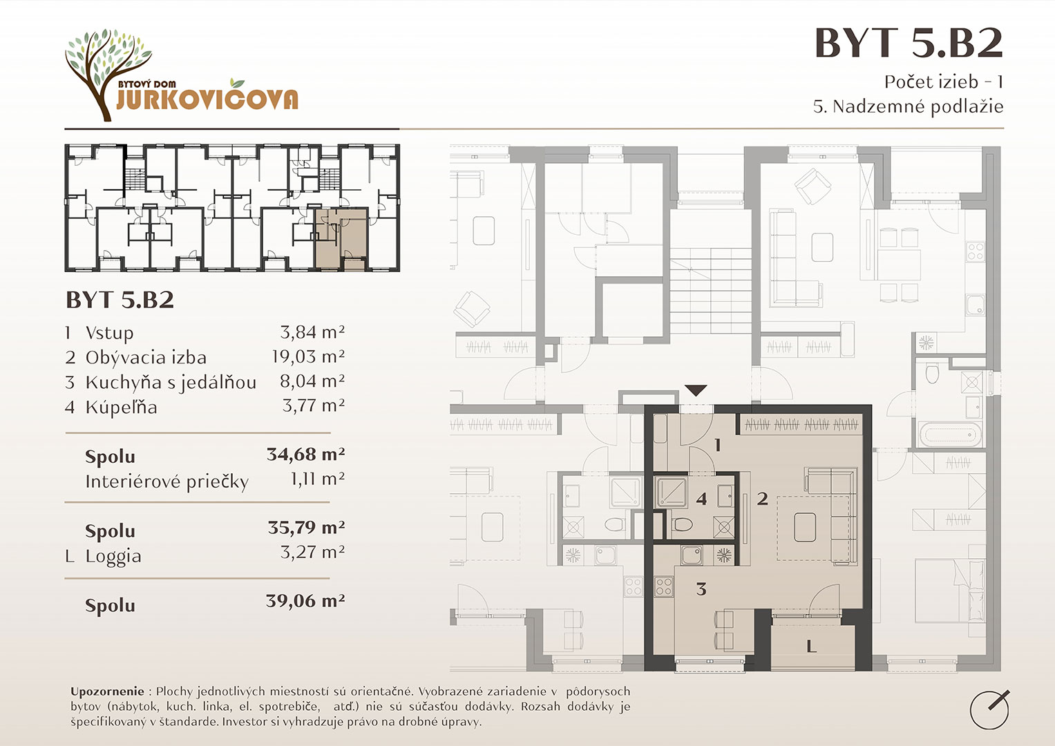 Jurkovičova - 5.B2 - Pôdorys