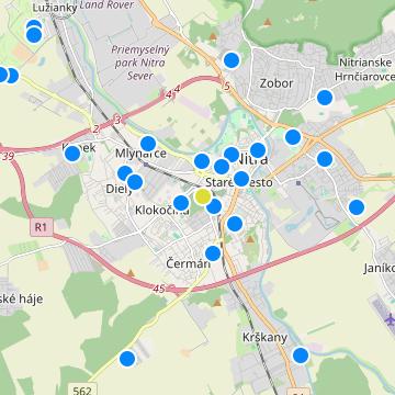 Púpavy Hviezdoslav - map