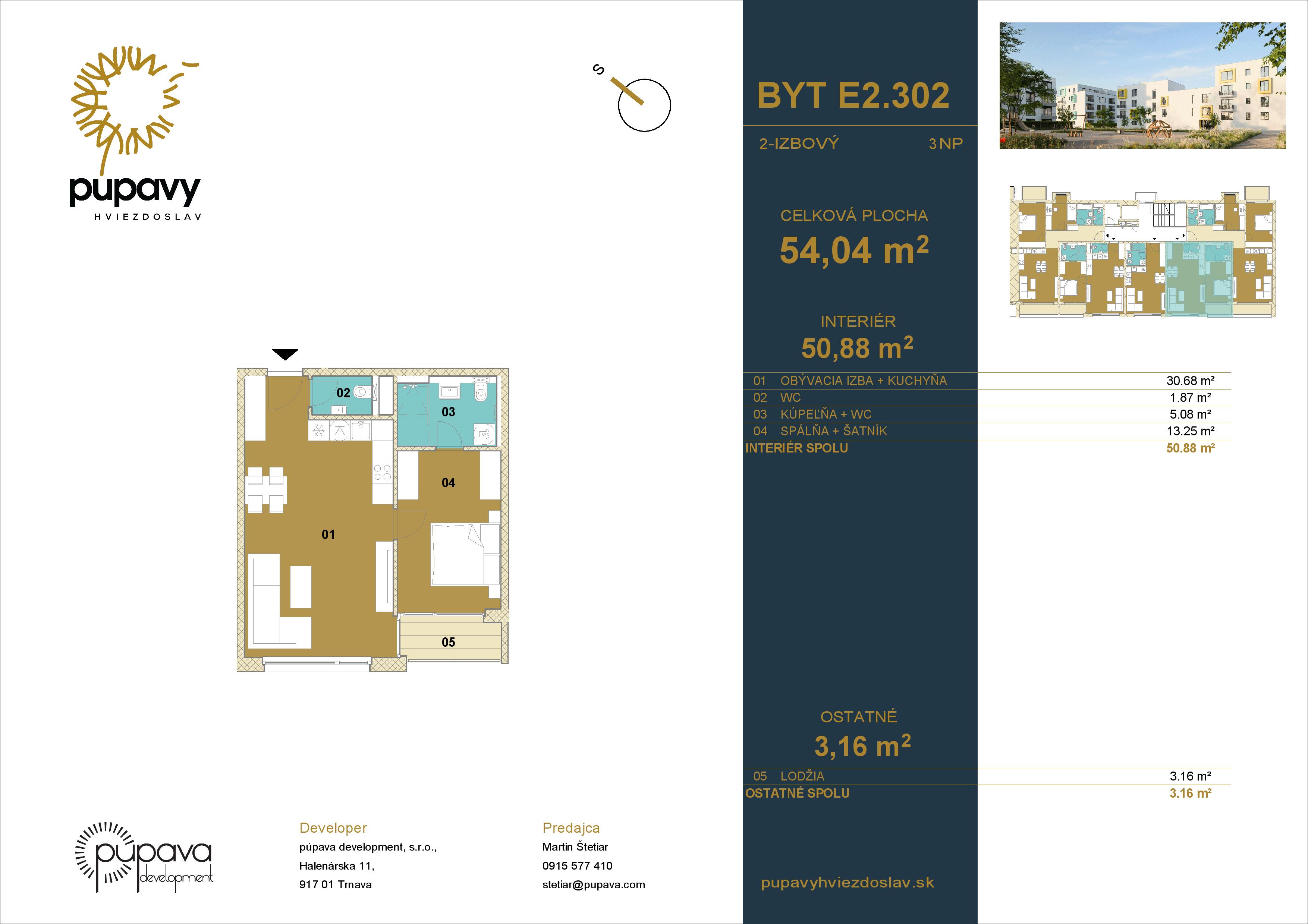 Púpavy Hviezdoslav - E2-302 - Pôdorys