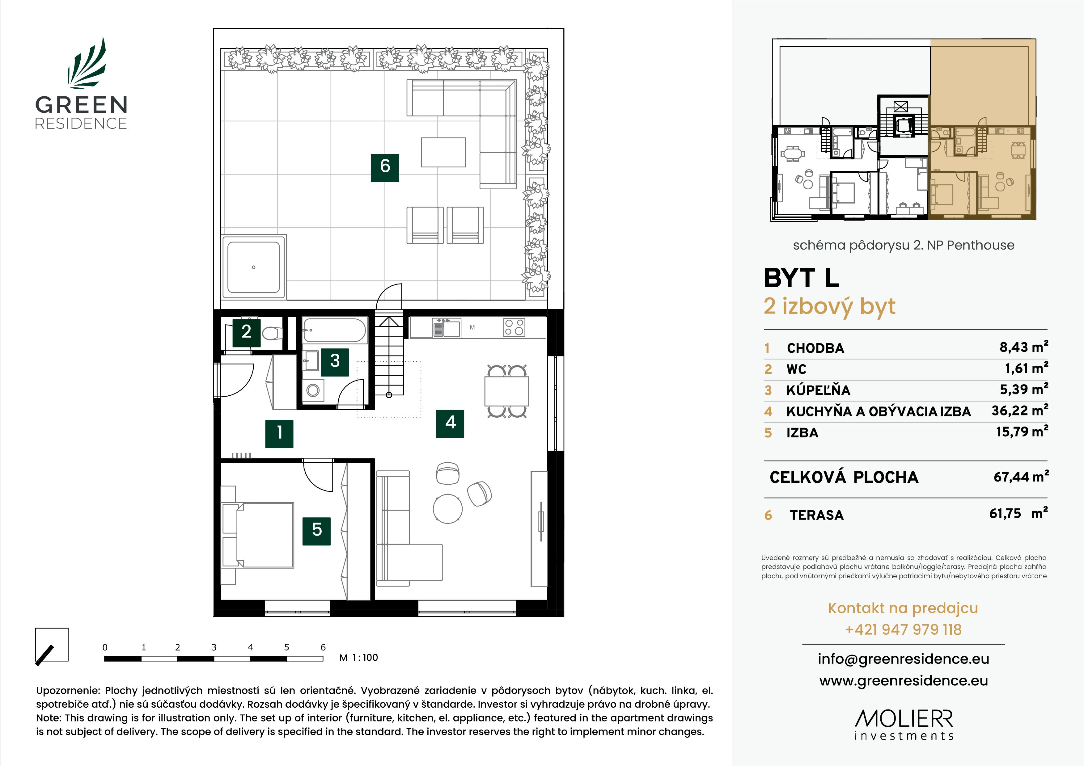 Green Residence - L - Pôdorys