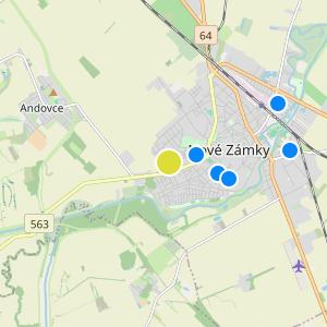 Javorová alej - map