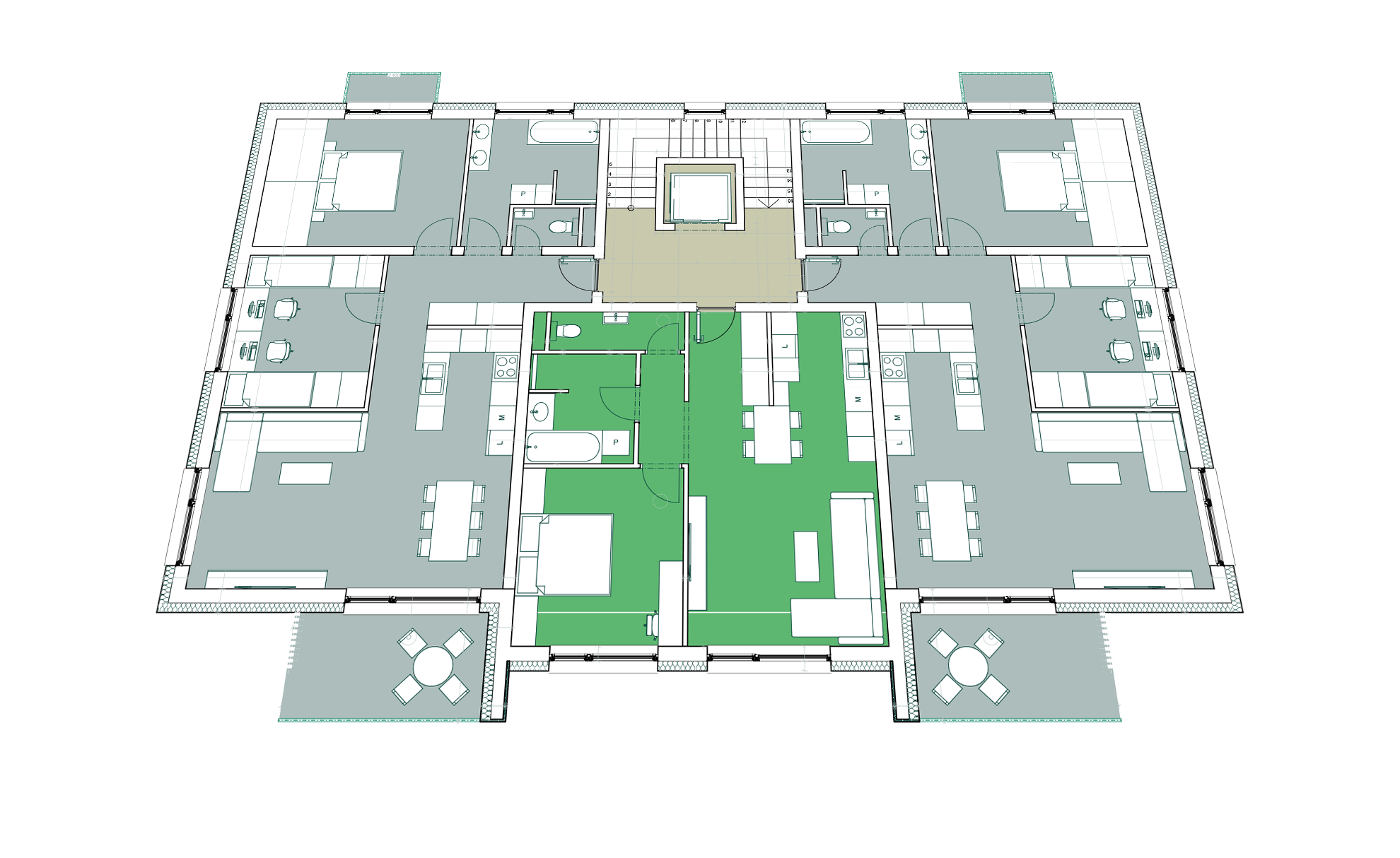 Lipový háj - NP1 - B - Pôdorys